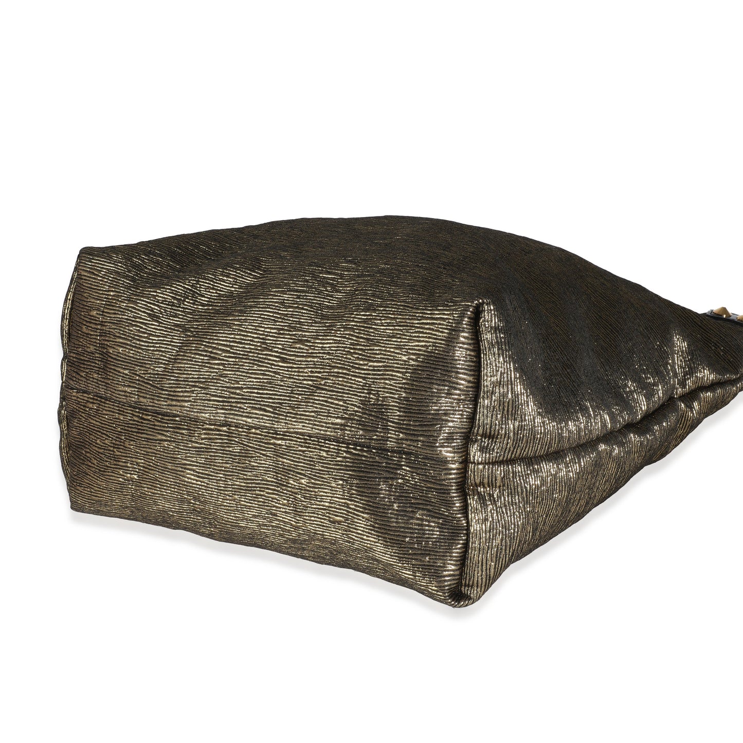 Louis Vuitton Gold Metallic Jacquard Double Jeu Tote