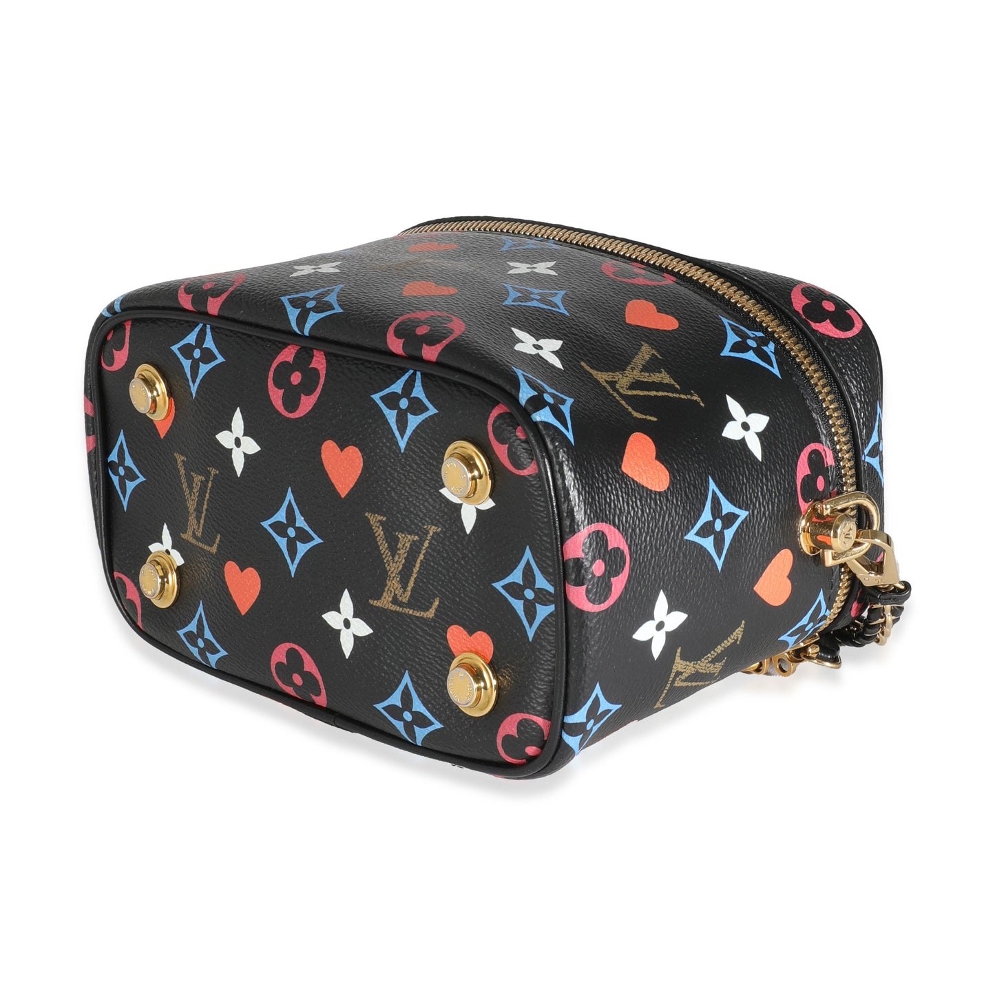 Louis Vuitton Black Multicolor Canvas Game On Vanity PM