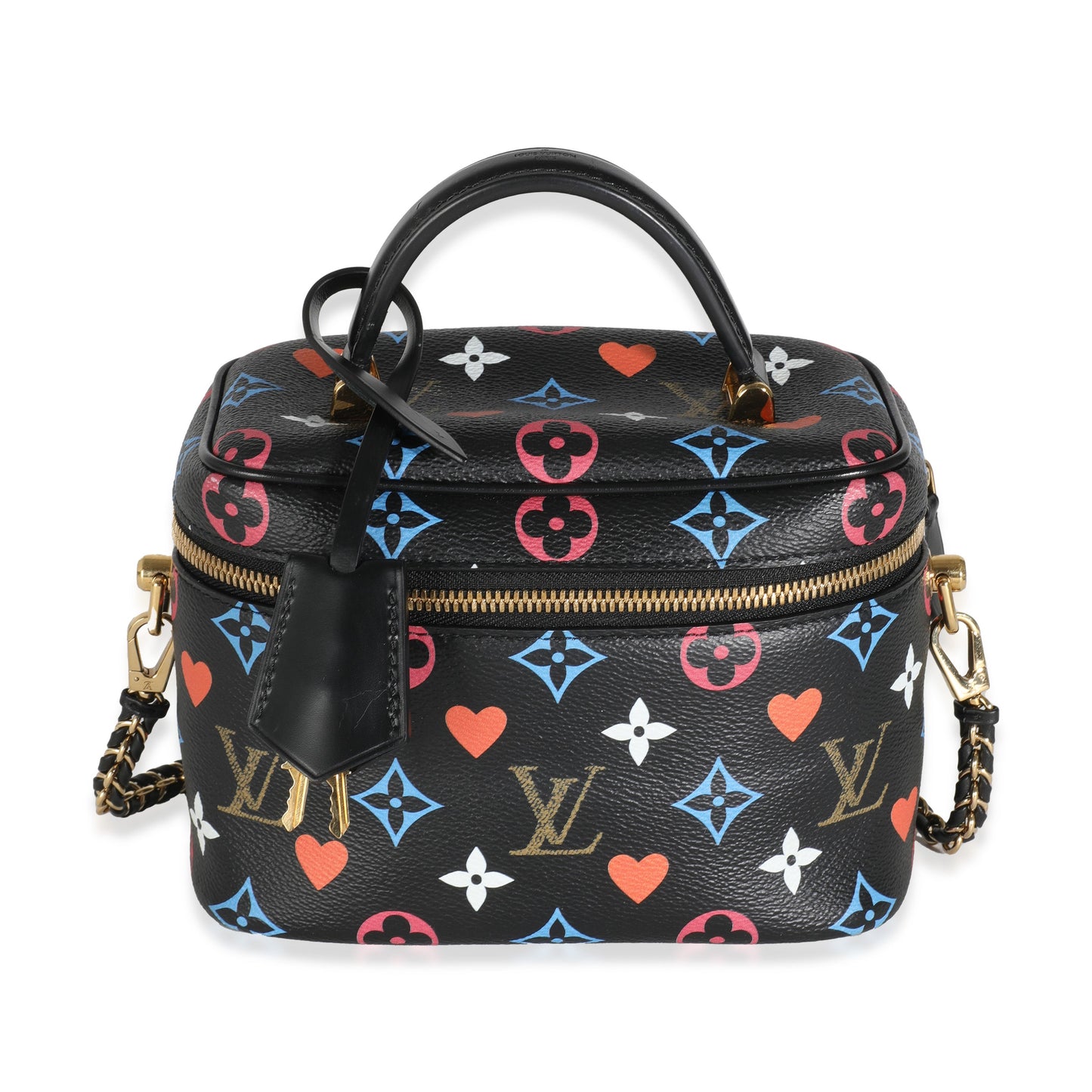 Louis Vuitton Black Multicolor Canvas Game On Vanity PM
