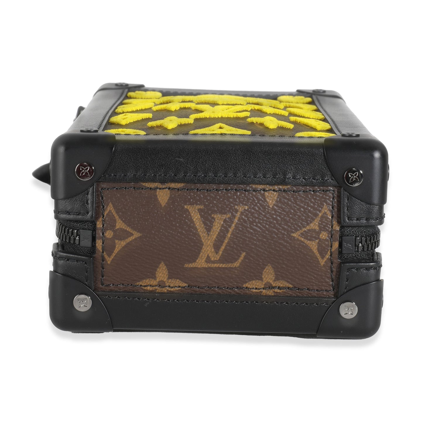 Louis Vuitton Jaune Monogram Tuffetage Canvas Vertical Soft Trunk