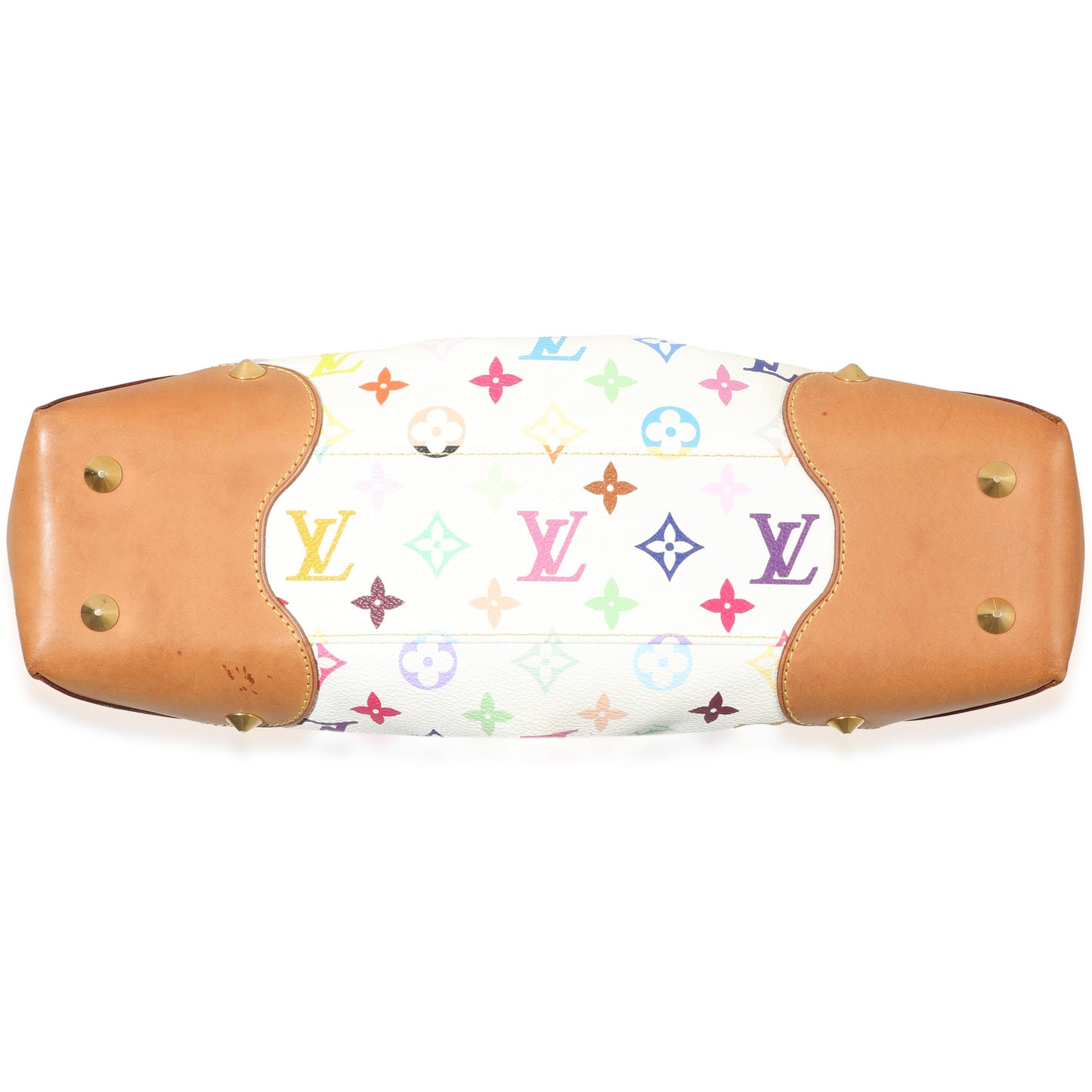 Louis Vuitton White Multicolor Canvas Judy MM