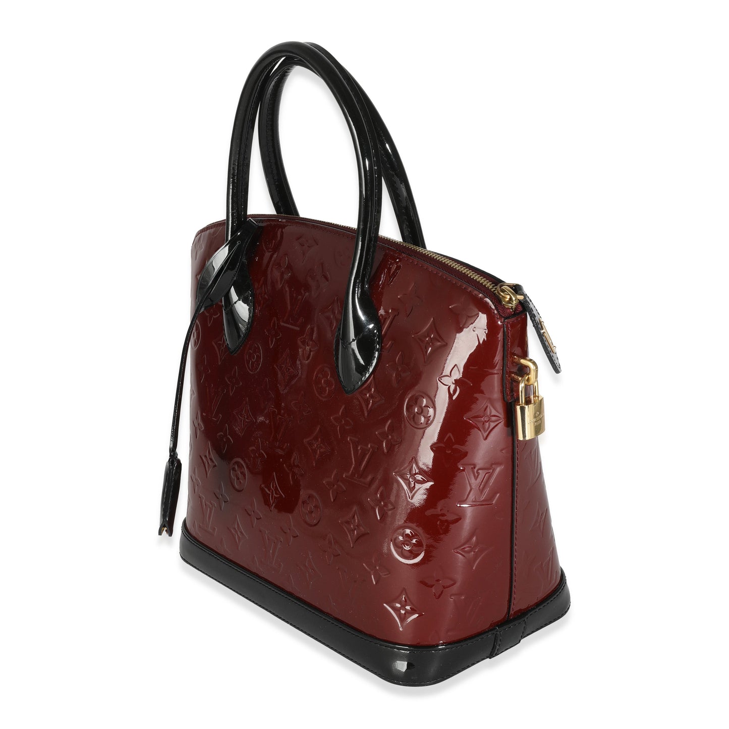 Louis Vuitton Griotte Monogram Vernis Lockit PM