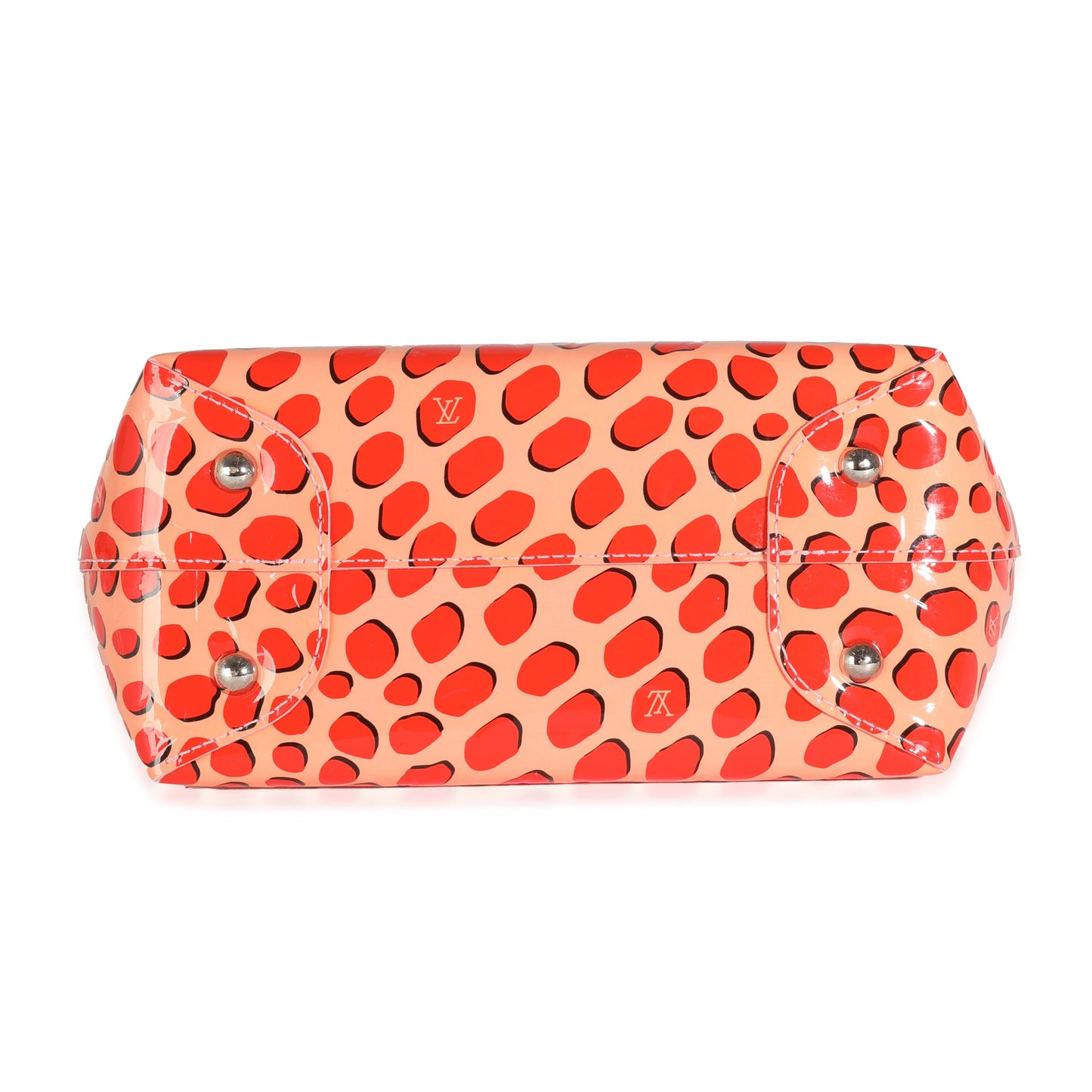 Louis Vuitton Sugar Pink Poppy Vernis Jungle Dots Open Tote