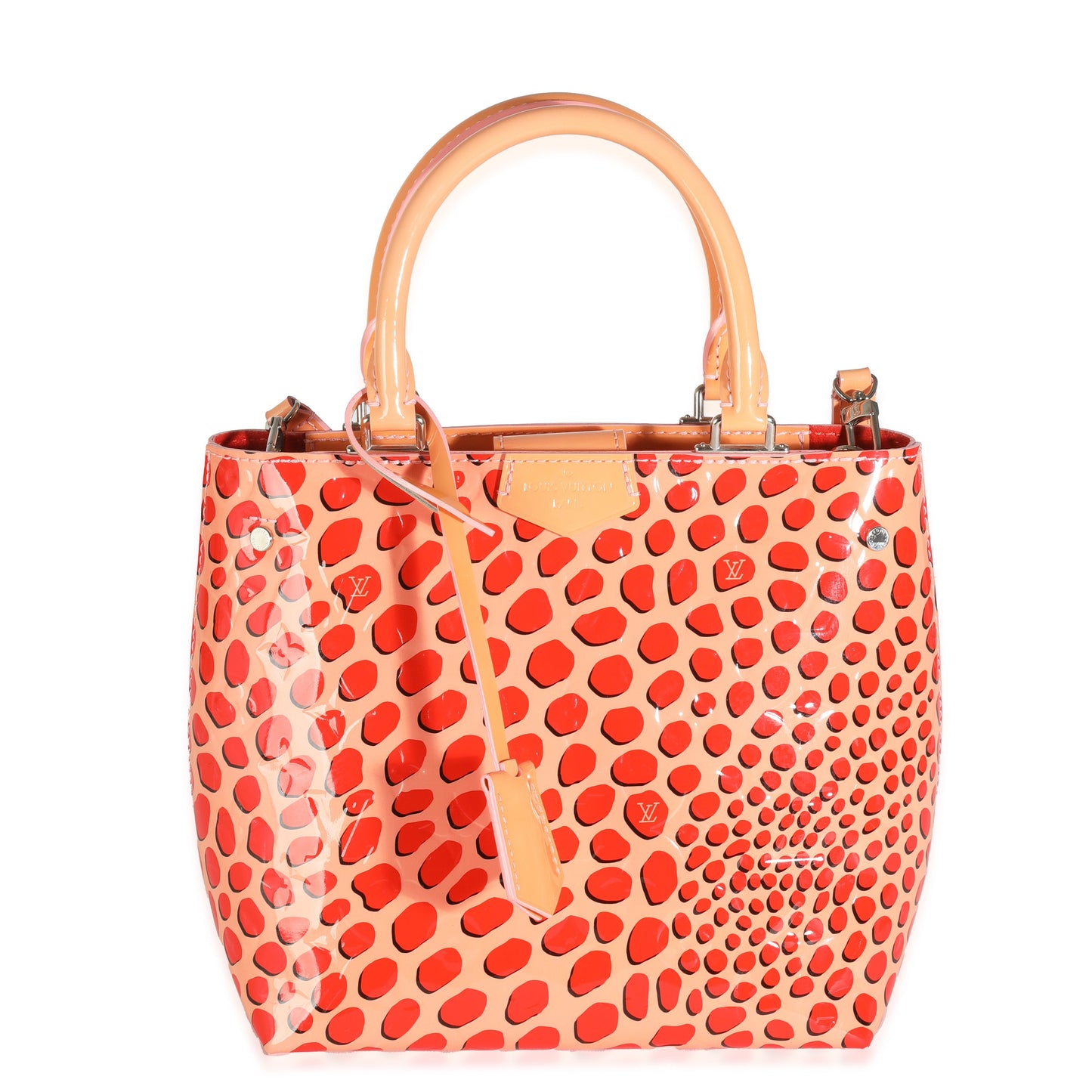 Louis Vuitton Sugar Pink Poppy Vernis Jungle Dots Open Tote