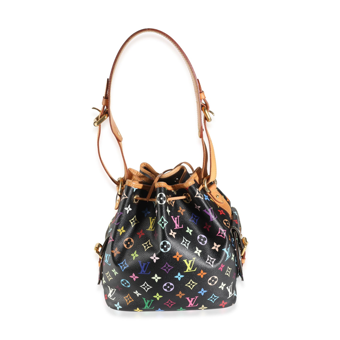 Louis Vuitton x Takashi Murakami Black Monogram Multicolore Canvas Petit Noe