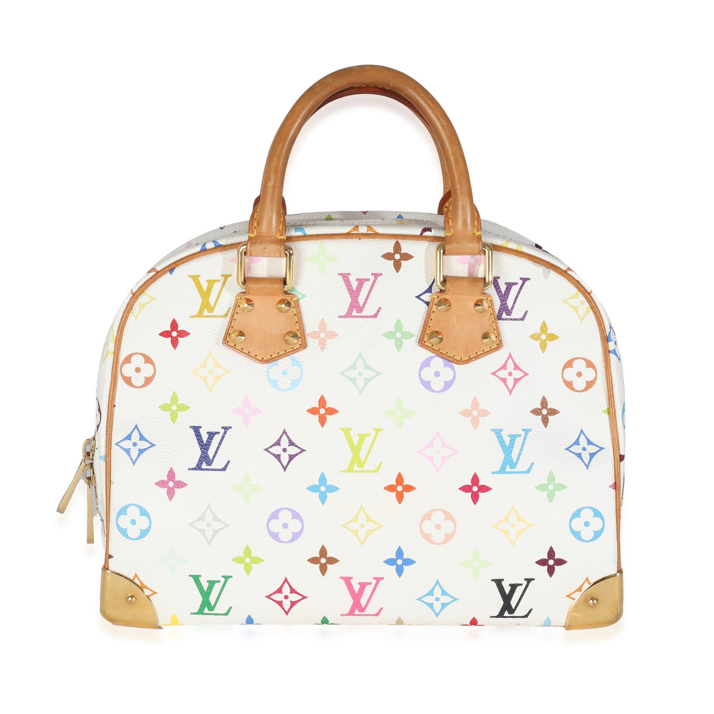 Louis Vuitton White Monogram Multicolore Canvas Trouville