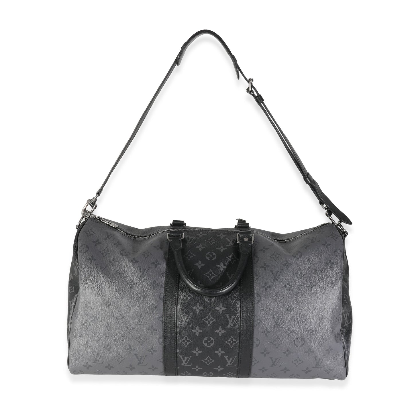 Louis Vuitton Reverse Monogram Eclipse Canvas Keepall Bandouliere 50