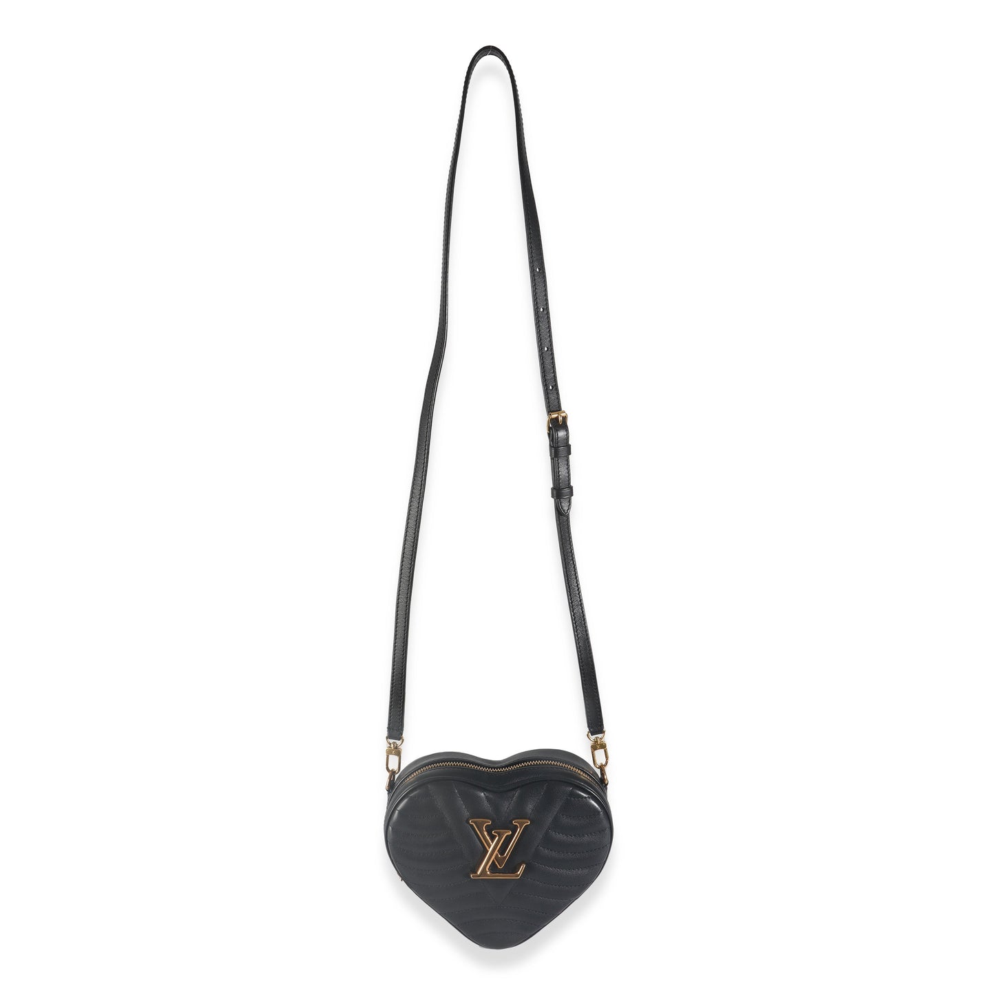 Louis Vuitton Black Calfskin New Wave Heart Bag