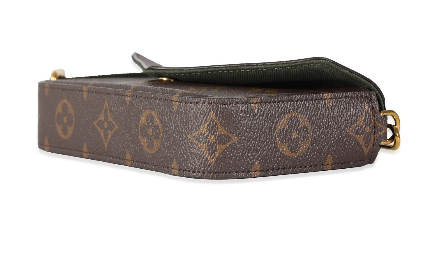 Louis Vuitton Khaki Monogram Canvas Felicie Strap & Go