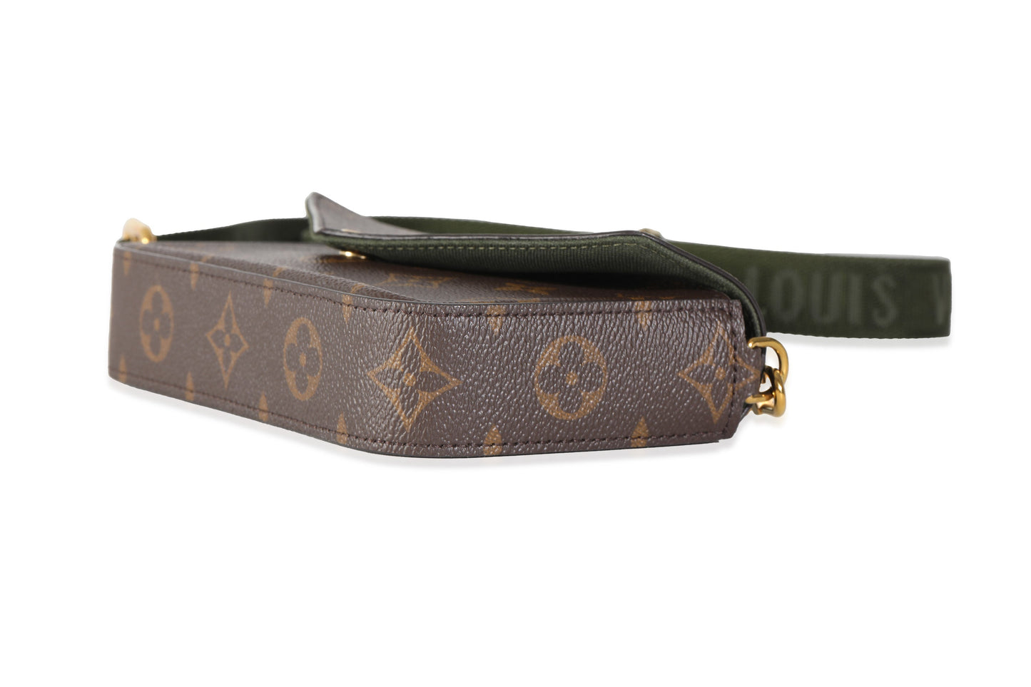Louis Vuitton Khaki Monogram Canvas Felicie Strap & Go