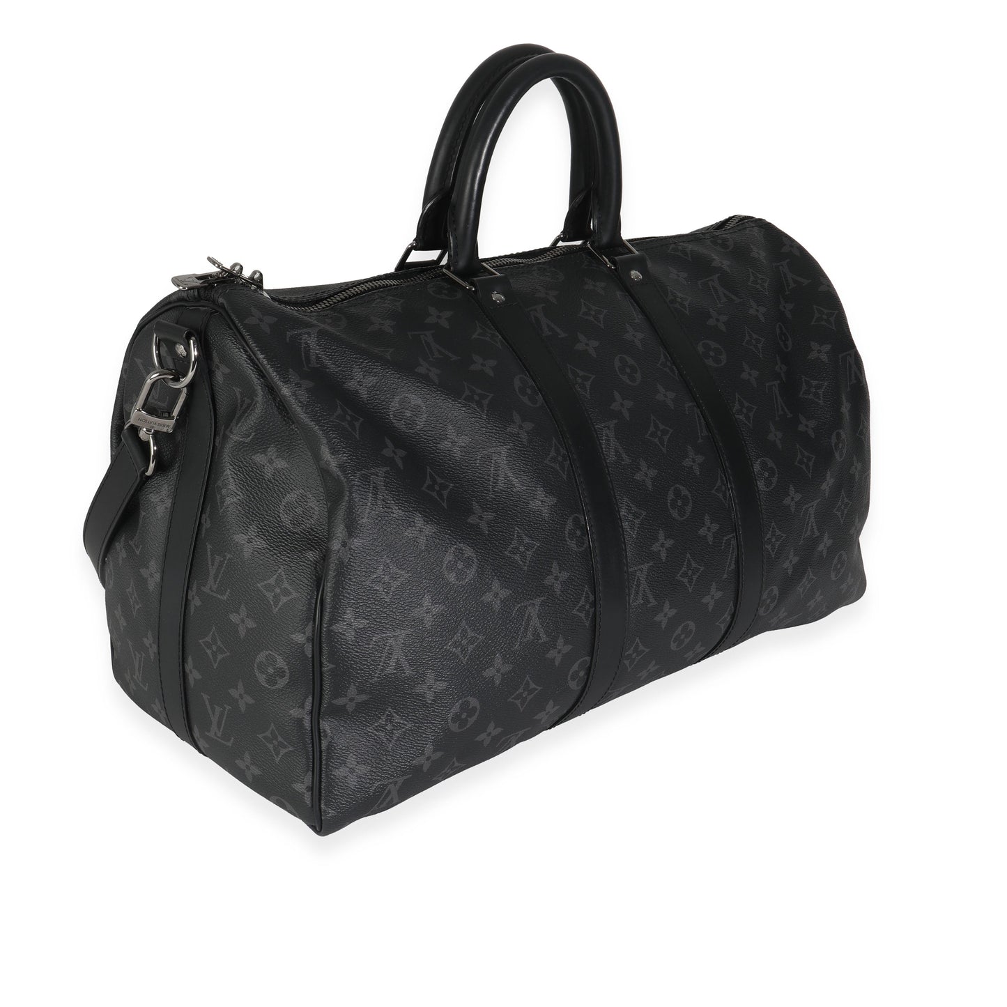 Louis Vuitton Monogram Eclipse Canvas Keepall Bandouliere 45