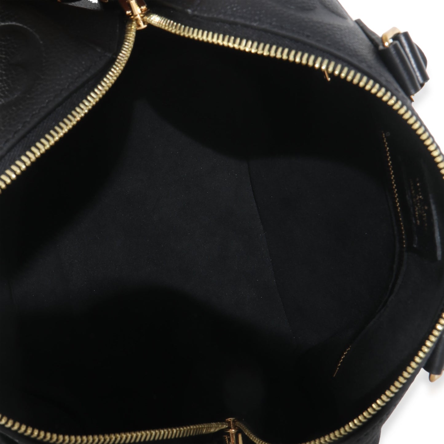 Louis Vuitton Black Monogram Empreinte Speedy Bandouliere 25