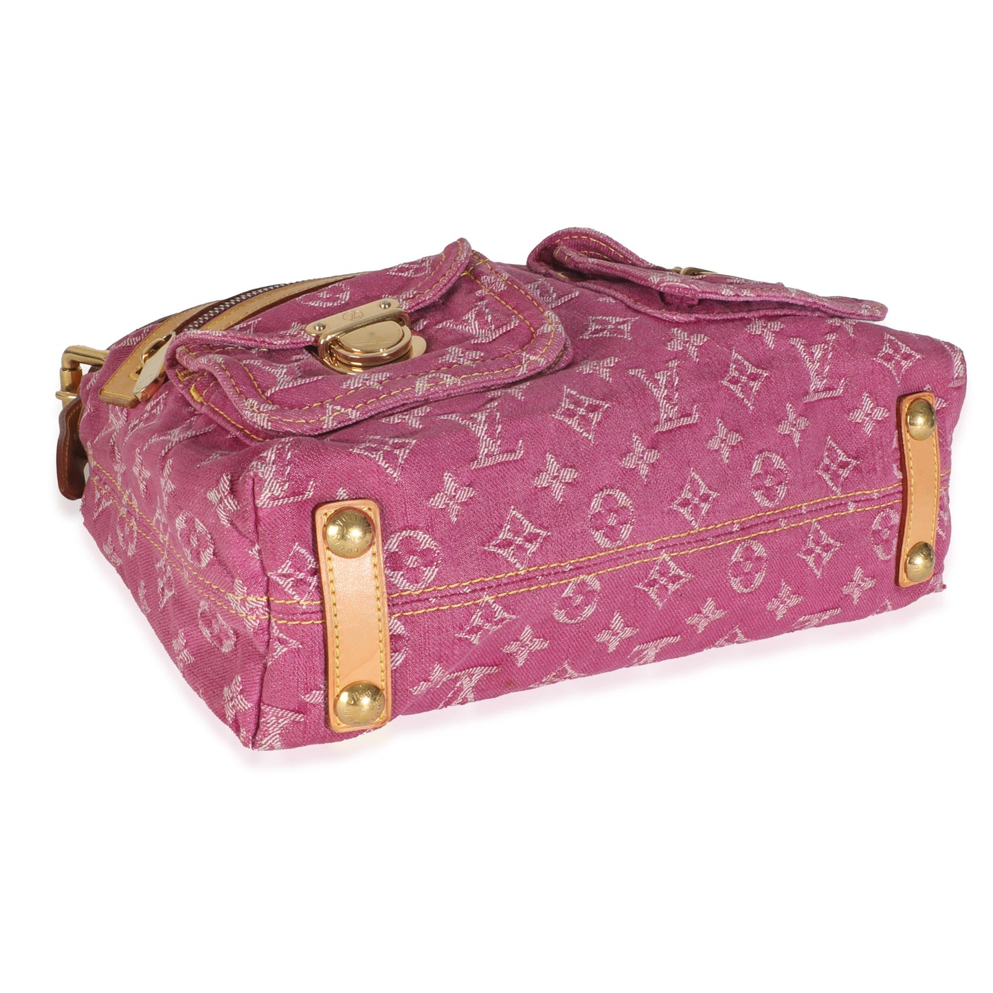 Louis Vuitton Pink Monogram Denim Pleaty Bag