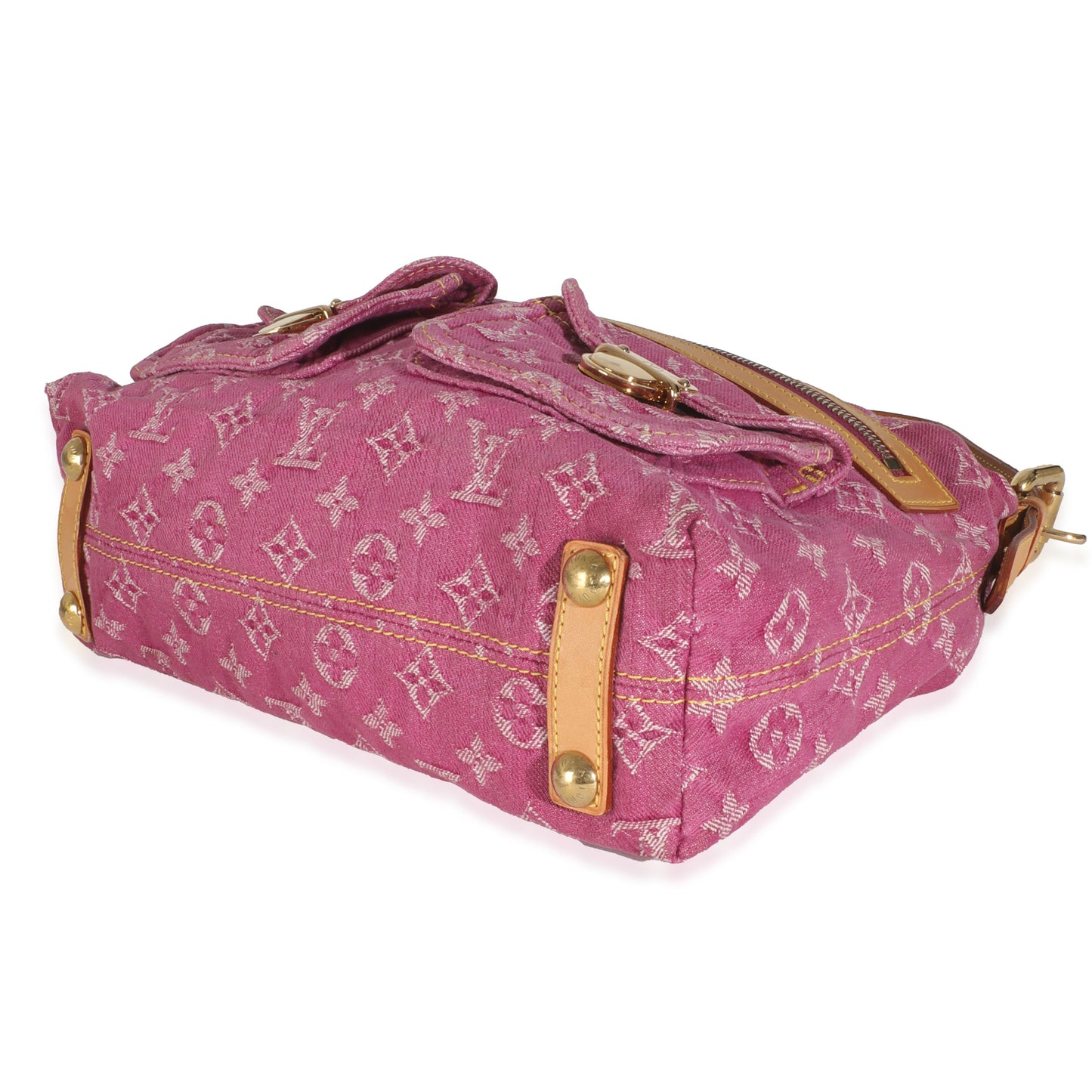 Louis Vuitton Pink Monogram Denim Pleaty Bag
