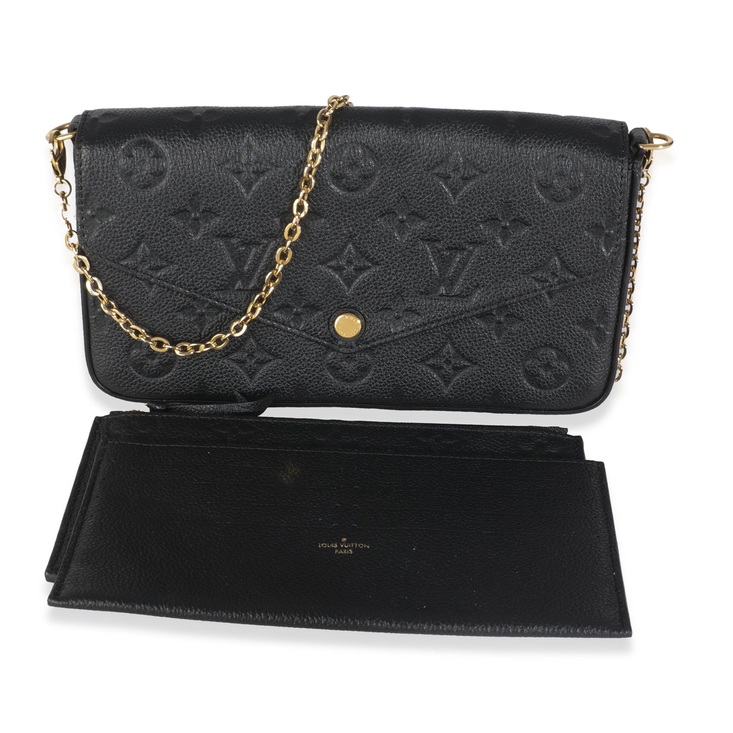 Louis Vuitton Black Monogram Empreinte Felicie Pochette