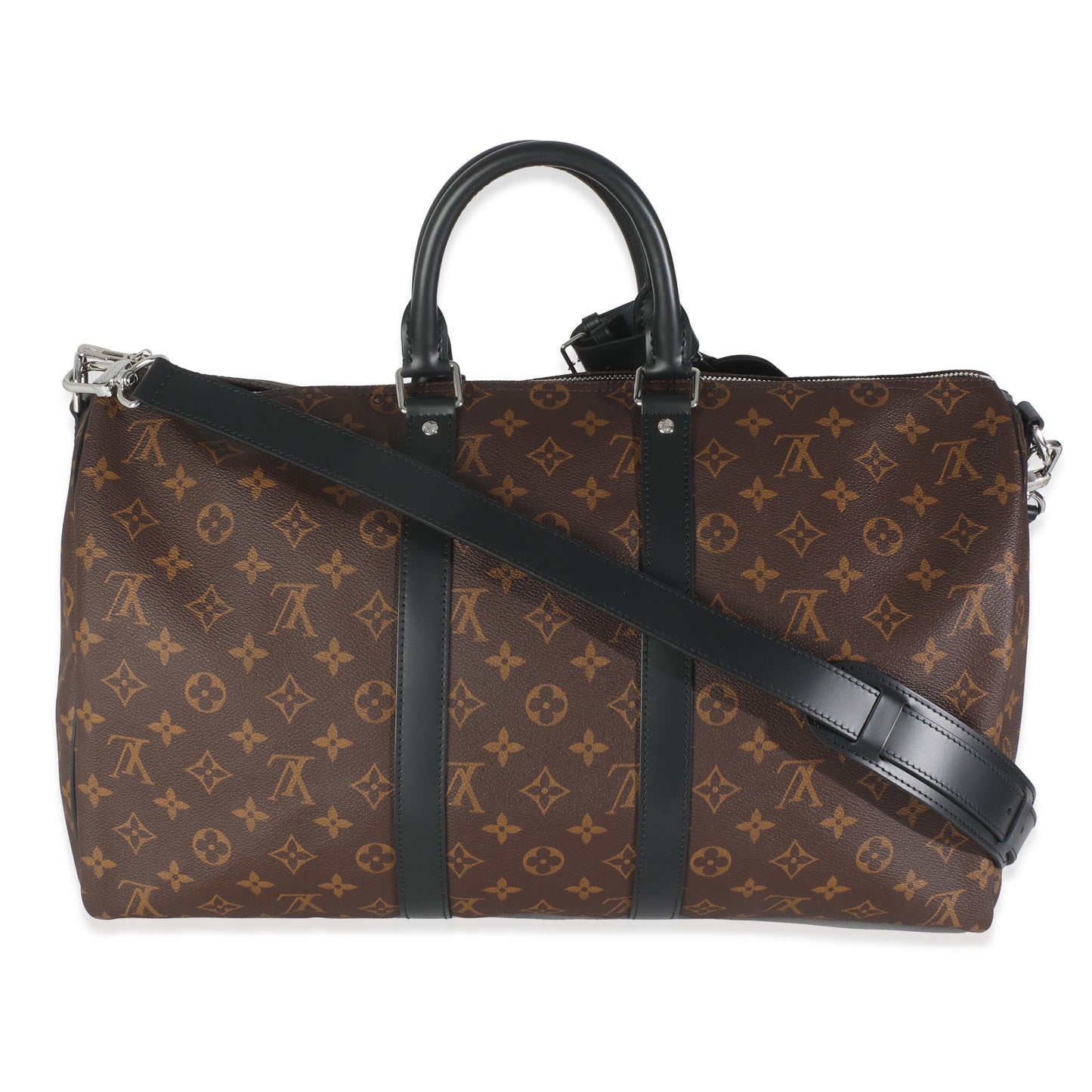 Louis Vuitton Monogram Maccassar Canvas Keepall Bandouliere 45