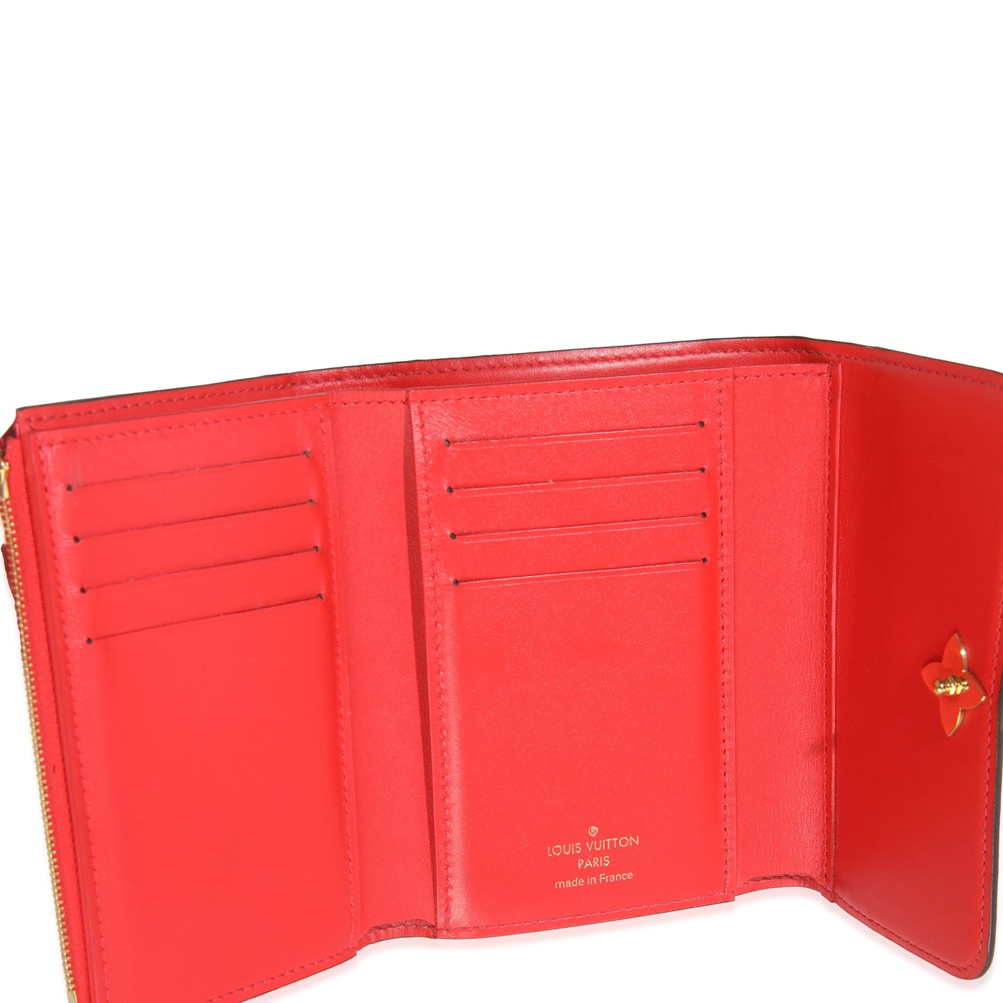 Louis Vuitton Monogram Canvas Flower Lock Compact Wallet