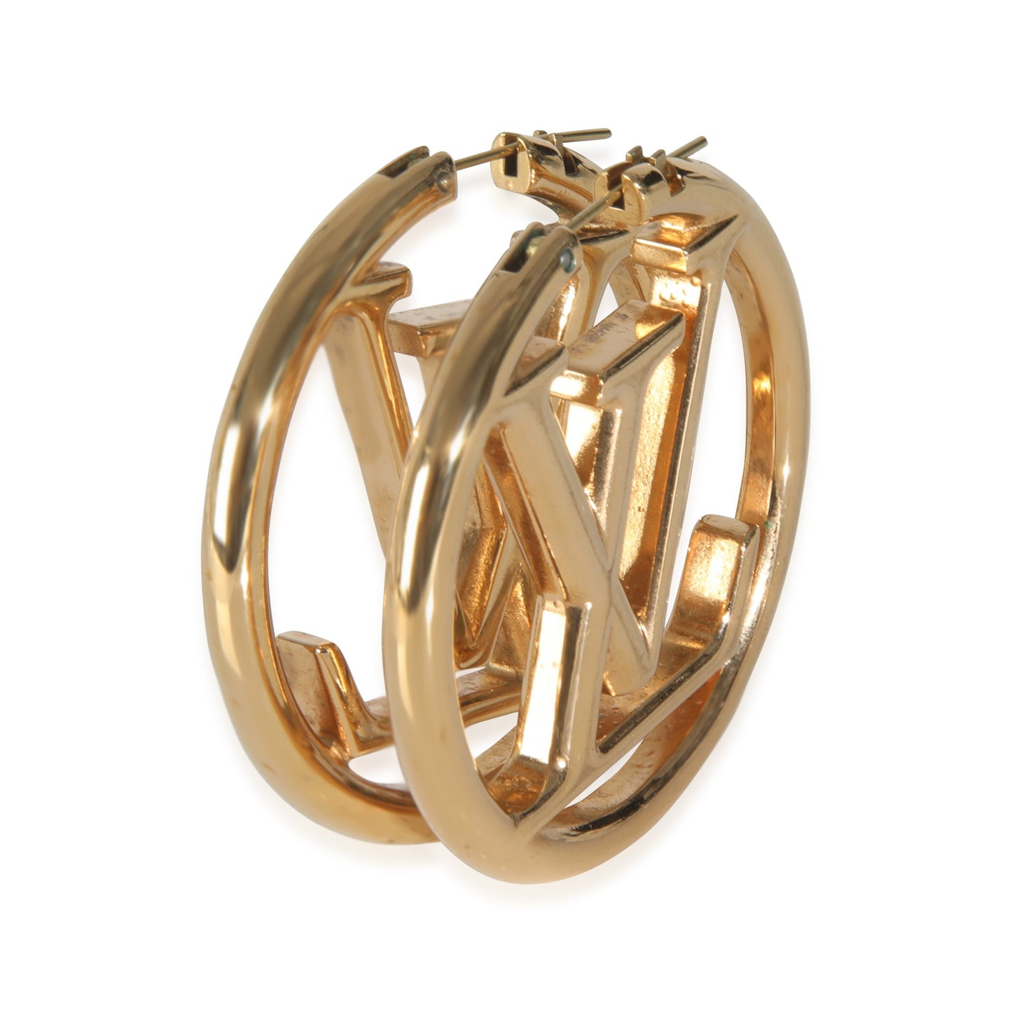 Louis Vuitton Gold-Plated  Louise Hoop Earrings