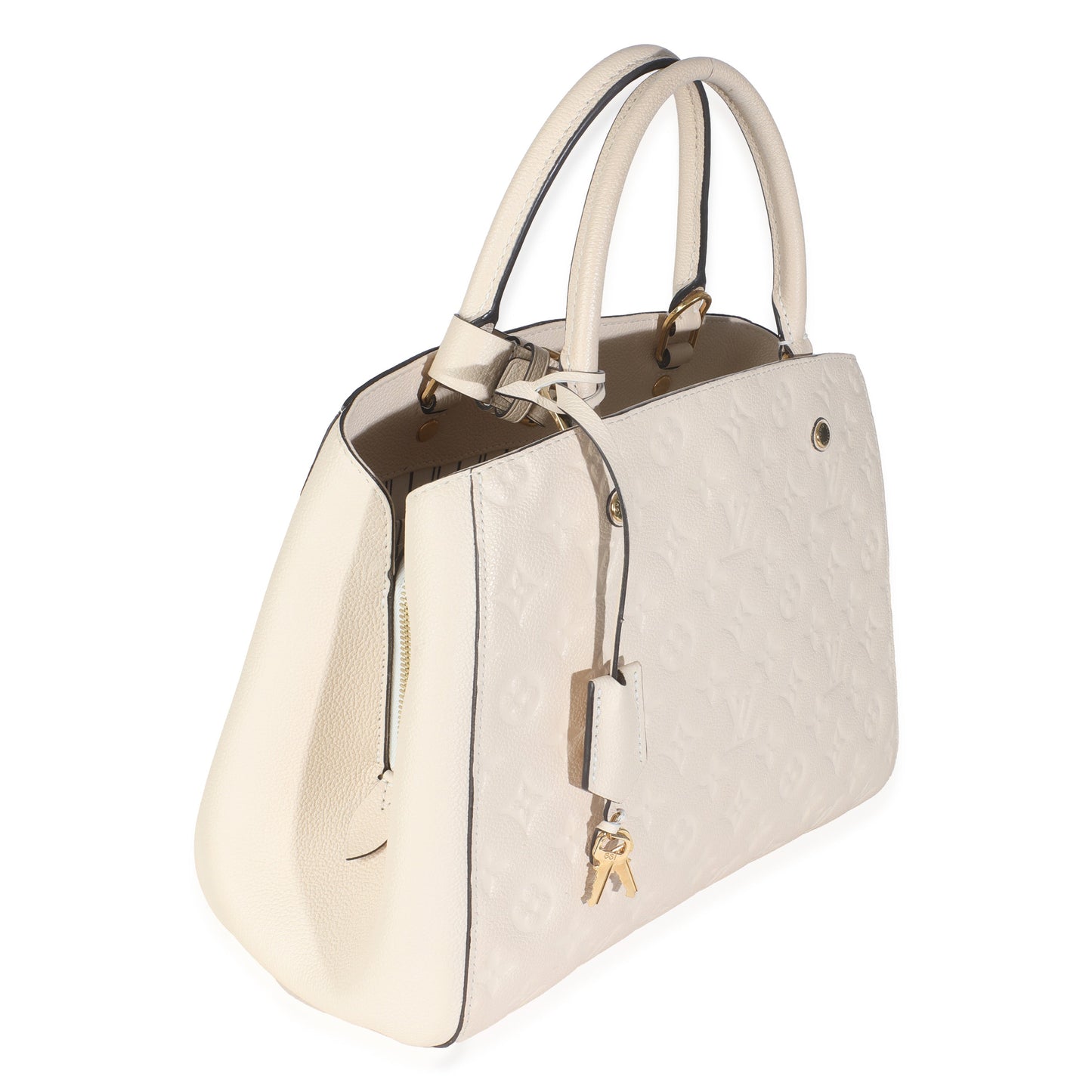 Louis Vuitton Creme Monogram Empreinte Montaigne MM