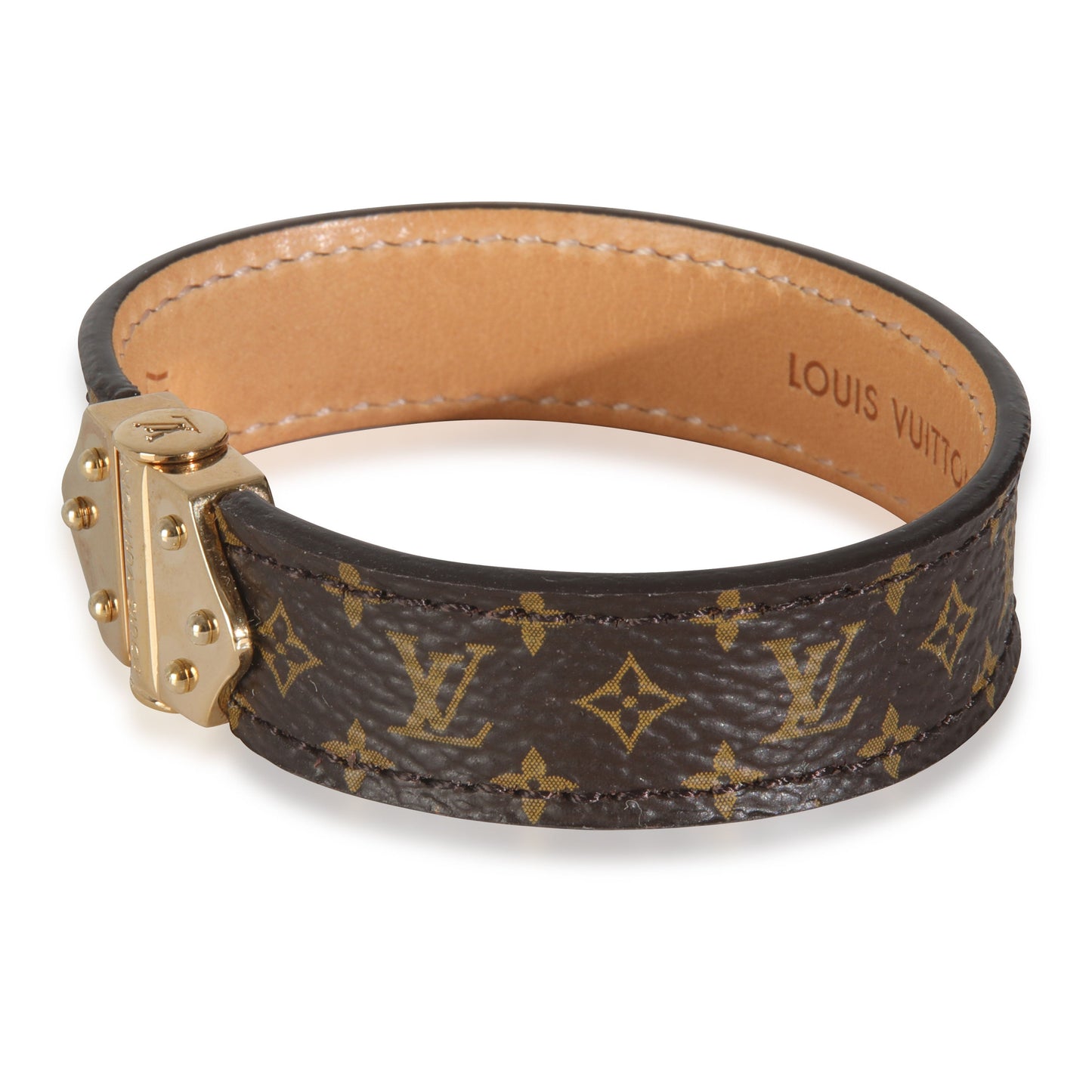 Louis Vuitton Gold-Plated  Nano Monogram Bracelet