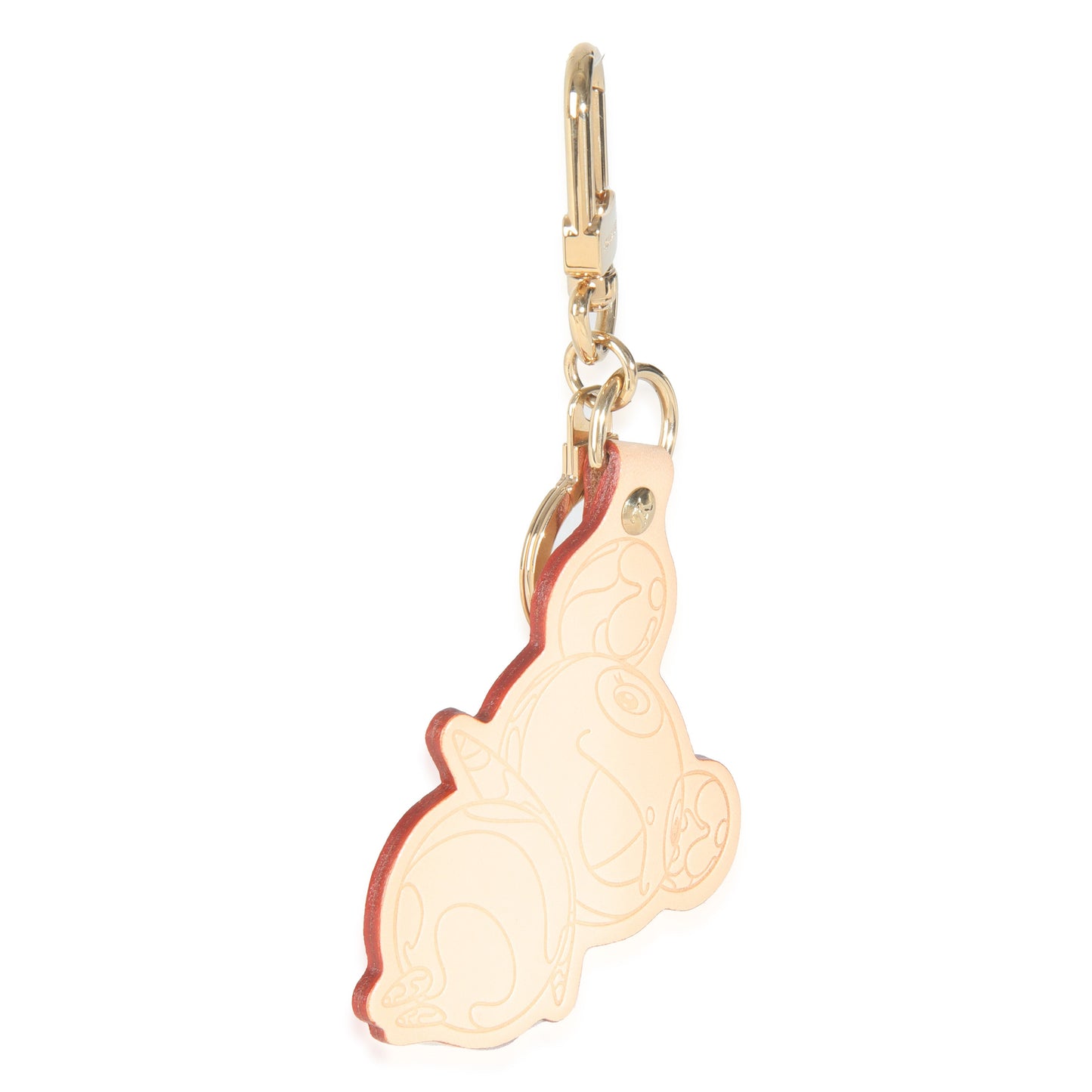 Louis Vuitton x Takashi Murakami Vachetta Panda Key Holder Bag Charm