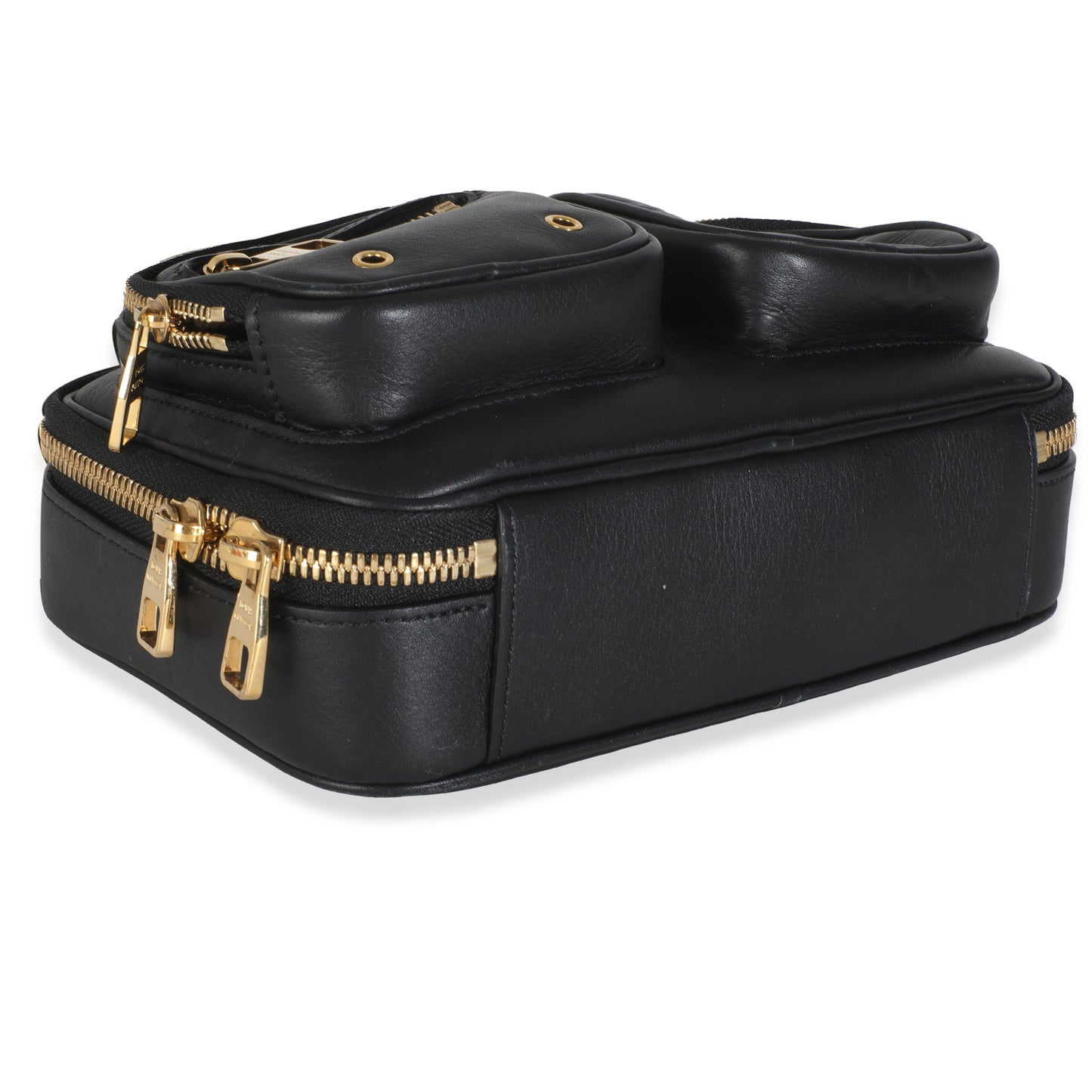 Louis Vuitton Black Monogram Embossed Calfskin Utility Crossbody