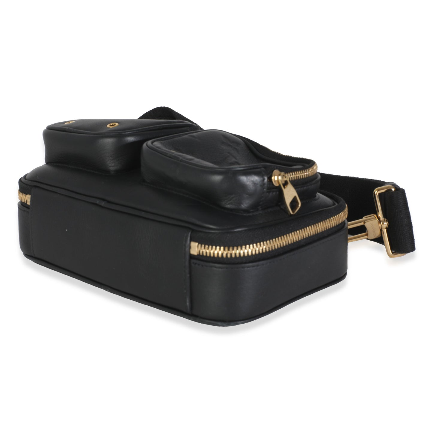 Louis Vuitton Black Monogram Embossed Calfskin Utility Crossbody