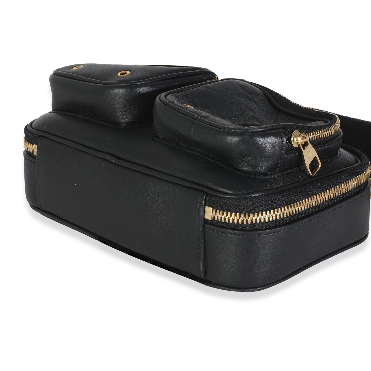 Louis Vuitton Black Monogram Embossed Calfskin Utility Crossbody