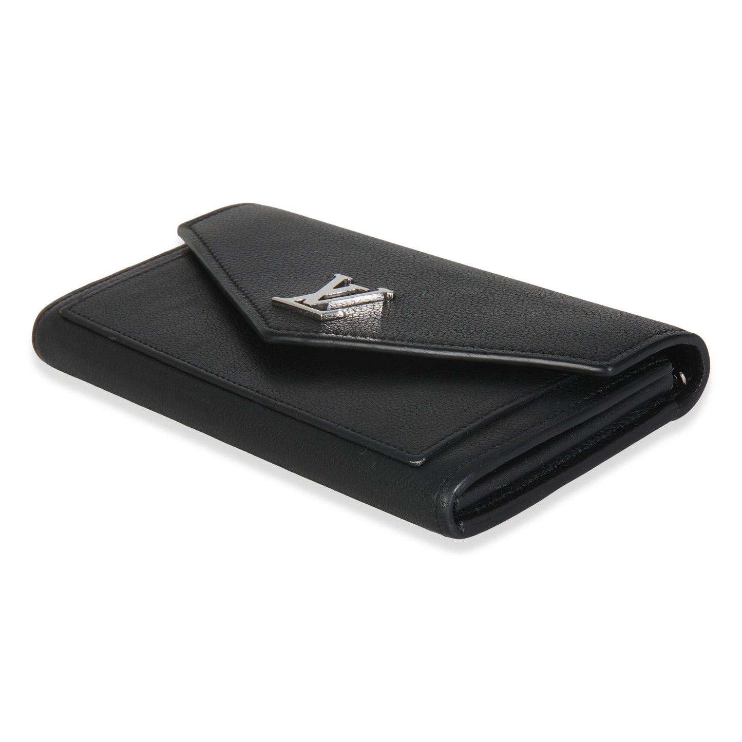 Louis Vuitton Black Soft Calfskin Mylockme Wallet