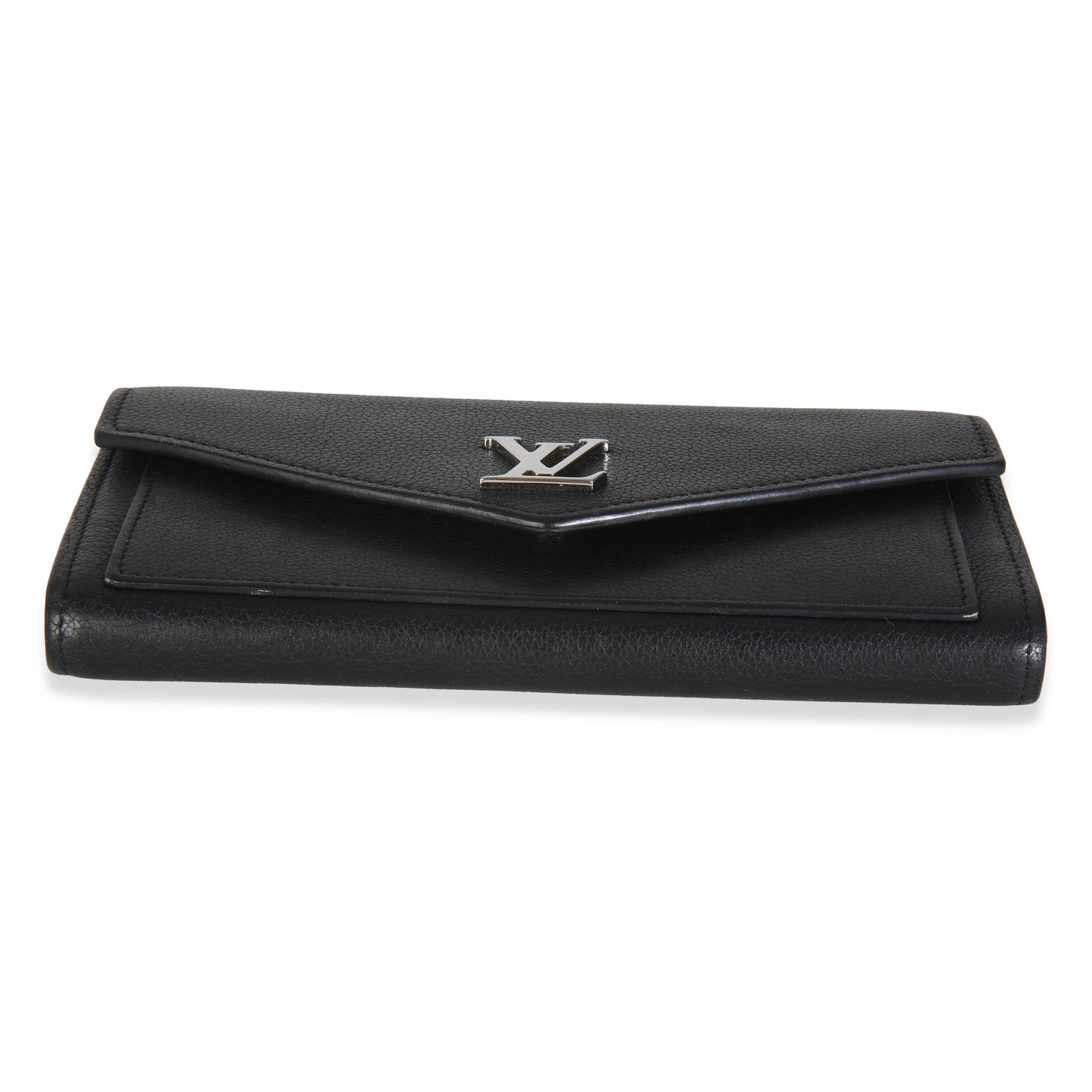 Louis Vuitton Black Soft Calfskin Mylockme Wallet