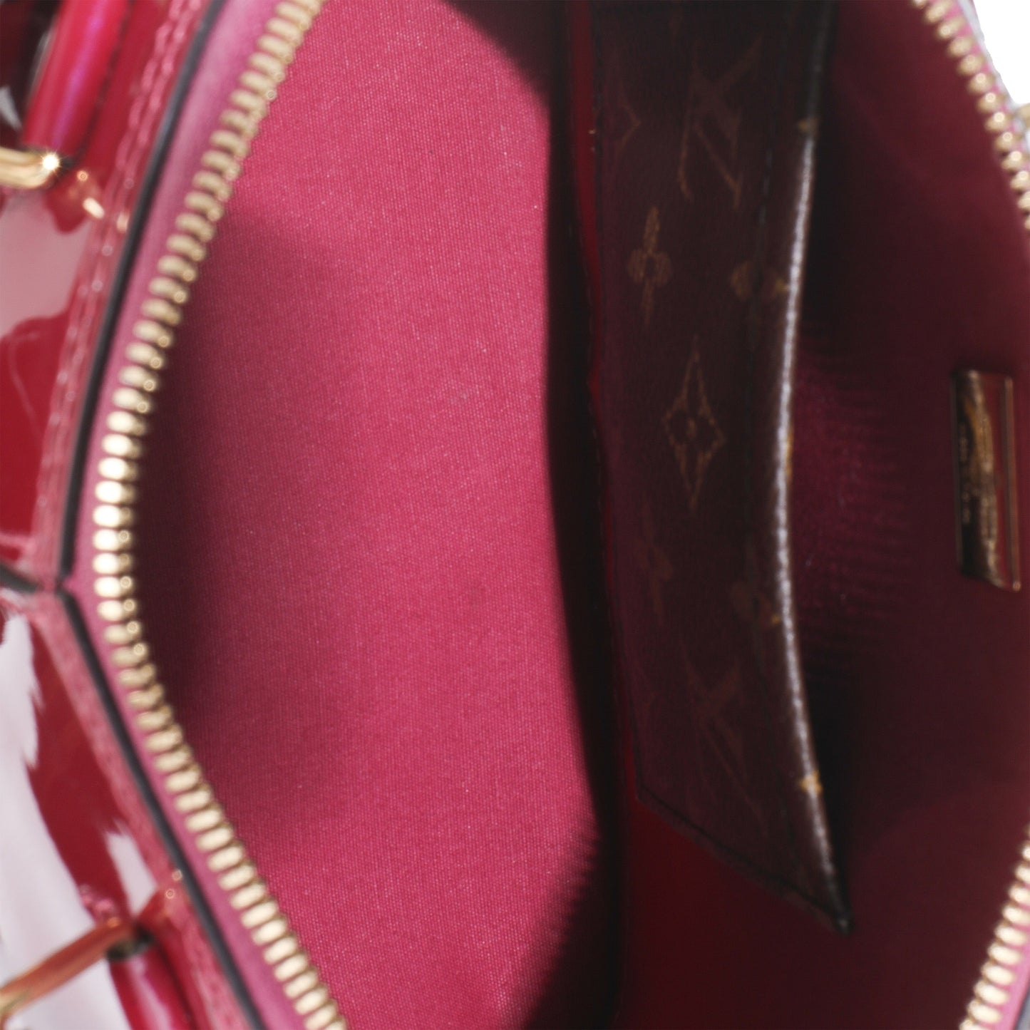 Louis Vuitton Magenta Monogram Vernis Alma BB