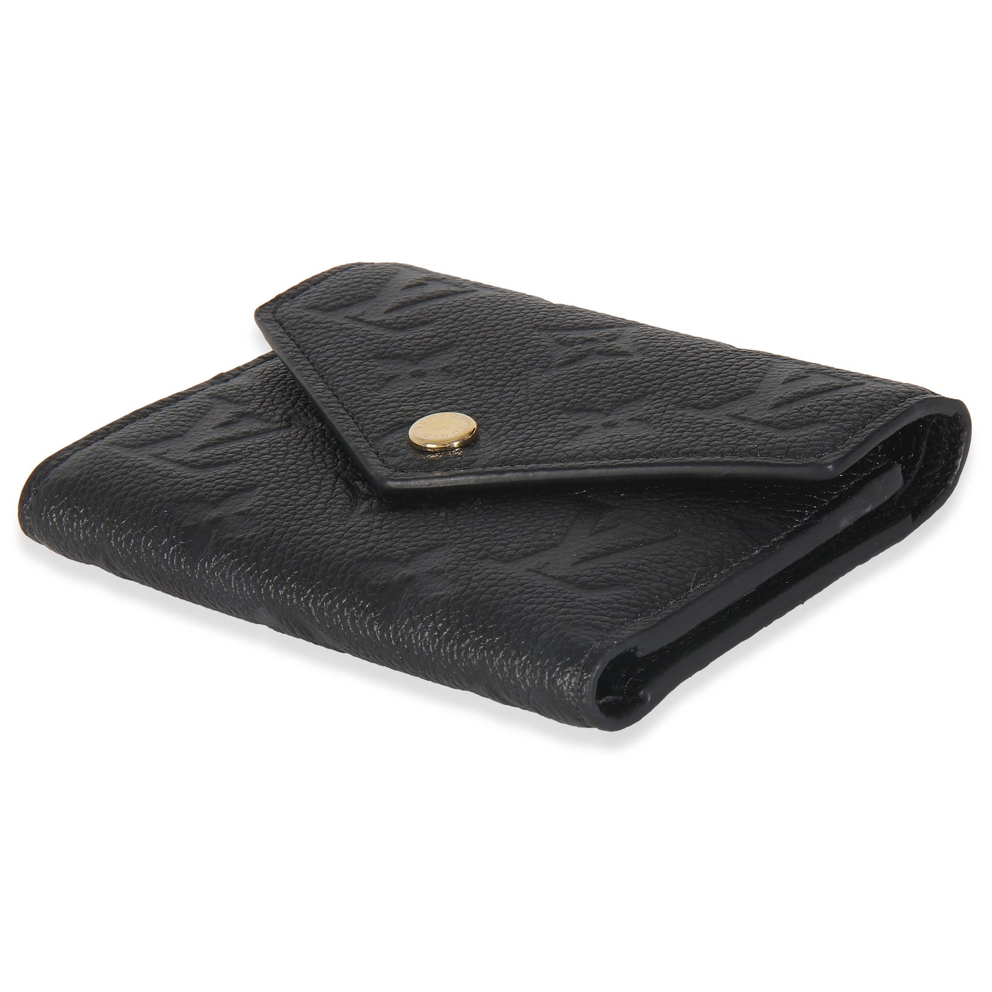 Louis Vuitton Black Monogram Empreinte Victorine Wallet
