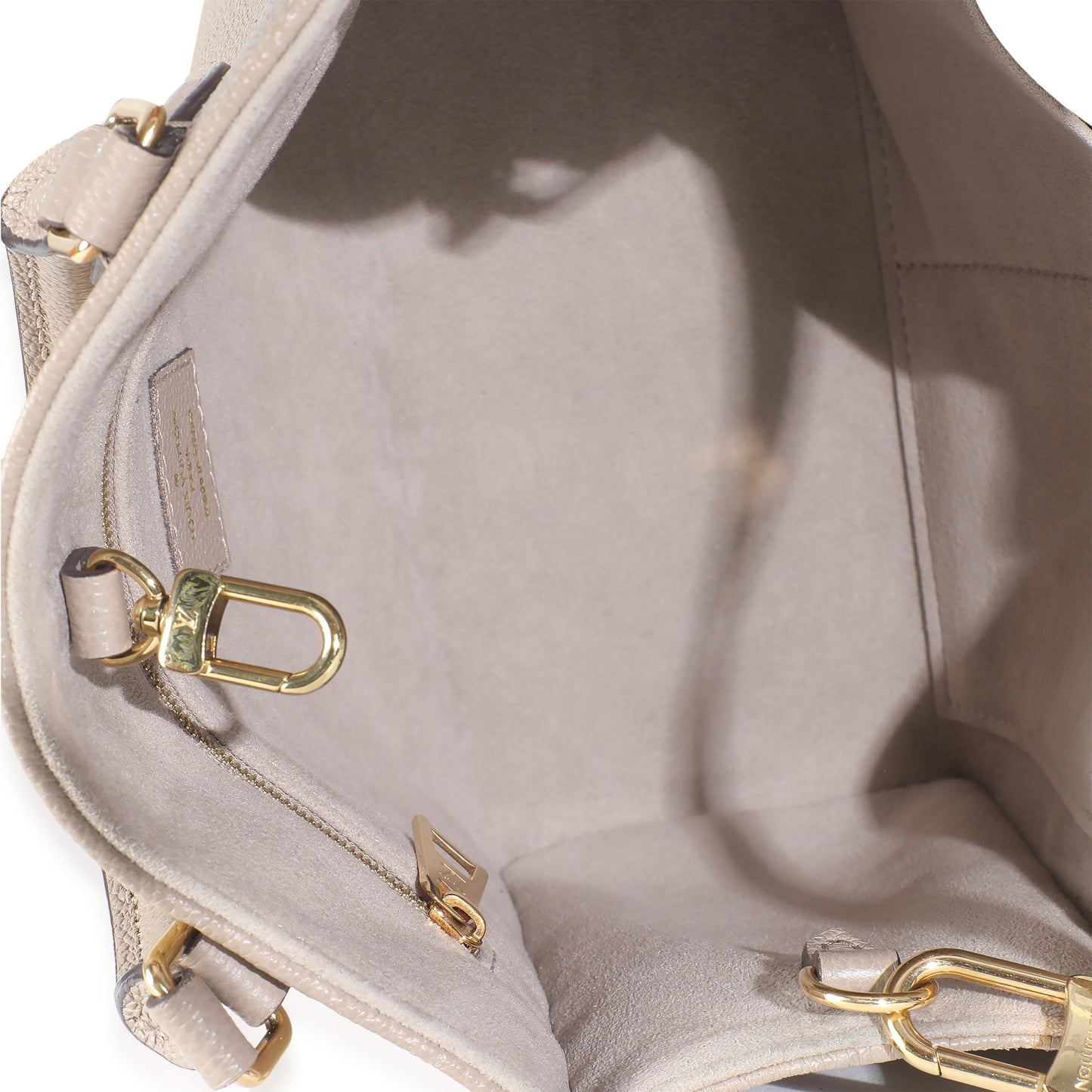 Louis Vuitton Dove Cream Monogram Empreinte Onthego PM