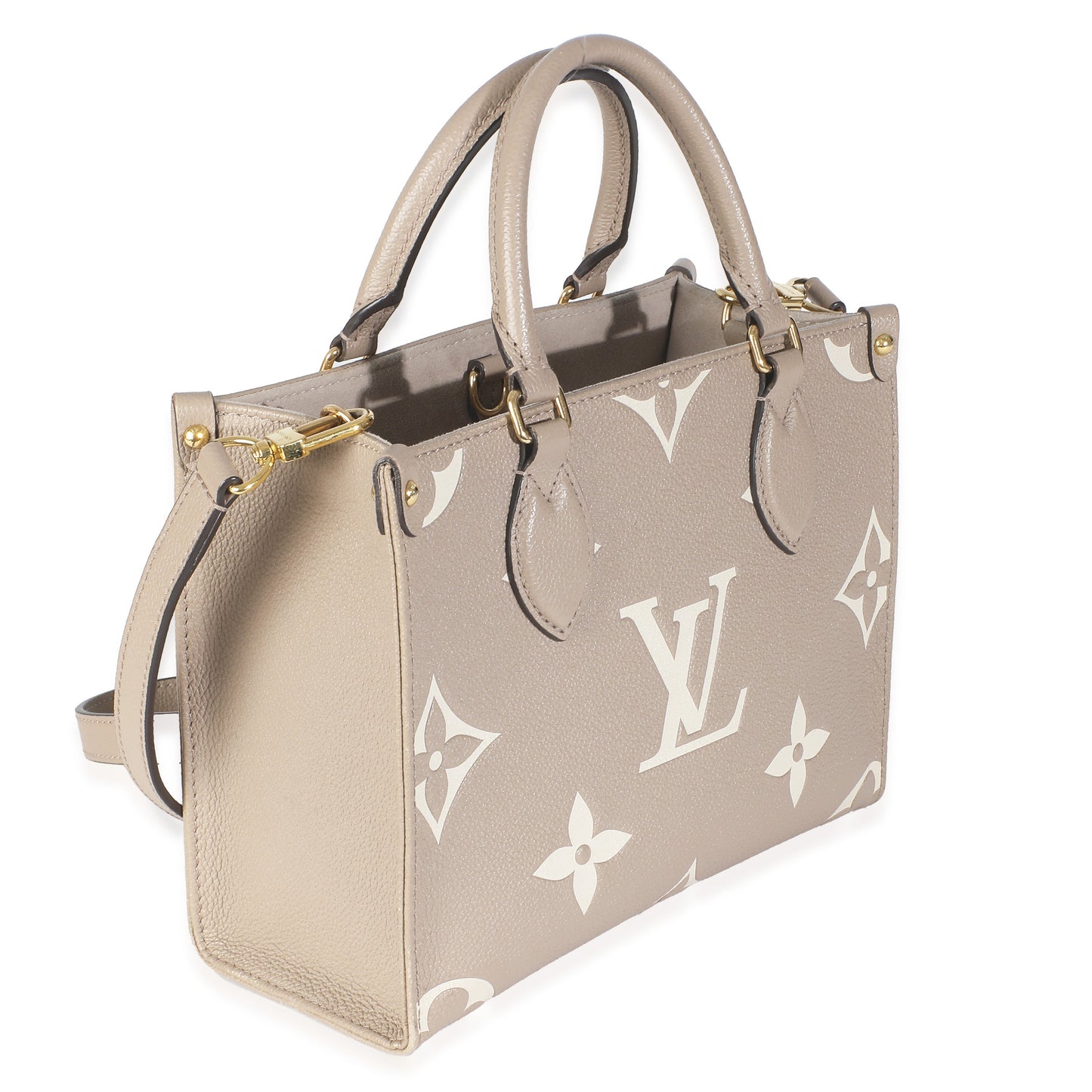 Louis Vuitton Dove Cream Monogram Empreinte Onthego PM