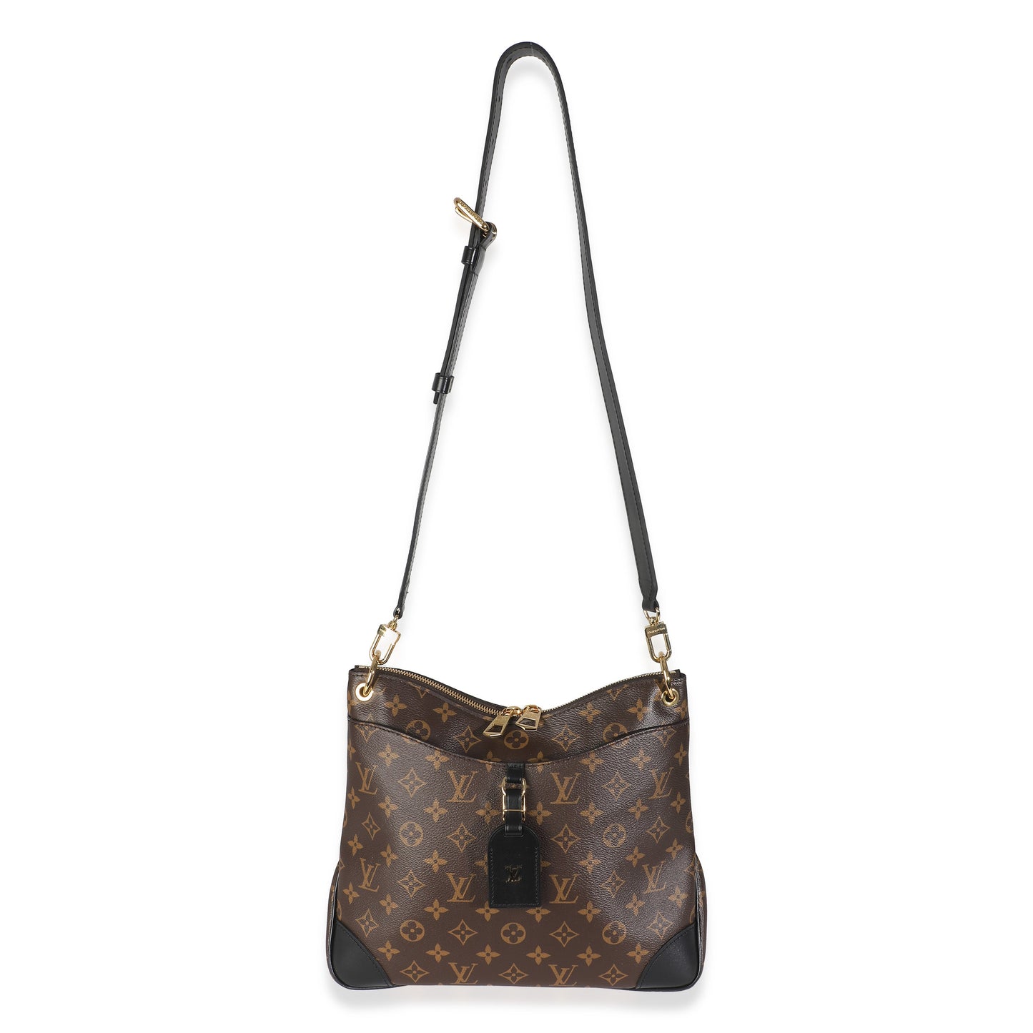 Louis Vuitton -Black Monogram Canvas Odeon MM