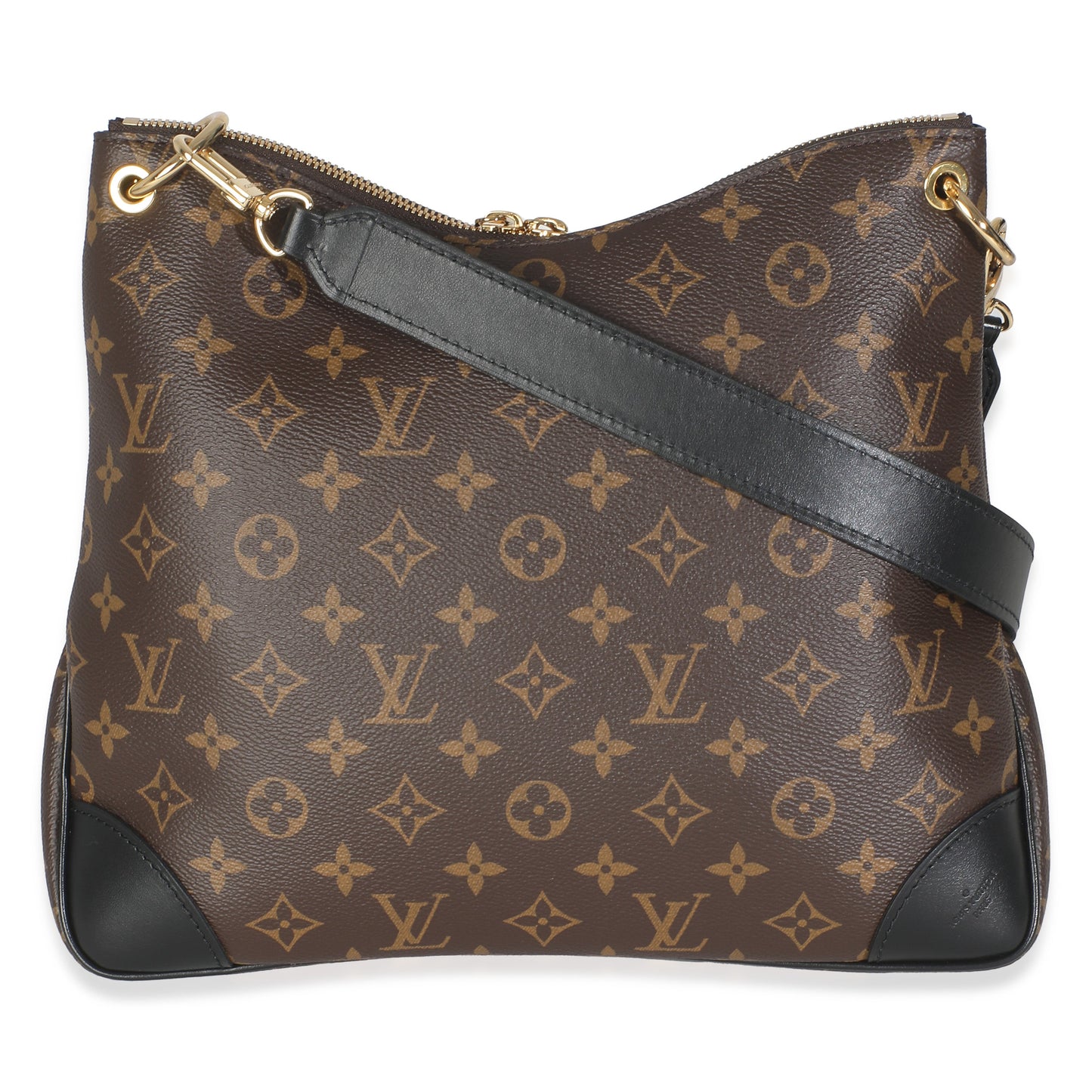 Louis Vuitton -Black Monogram Canvas Odeon MM