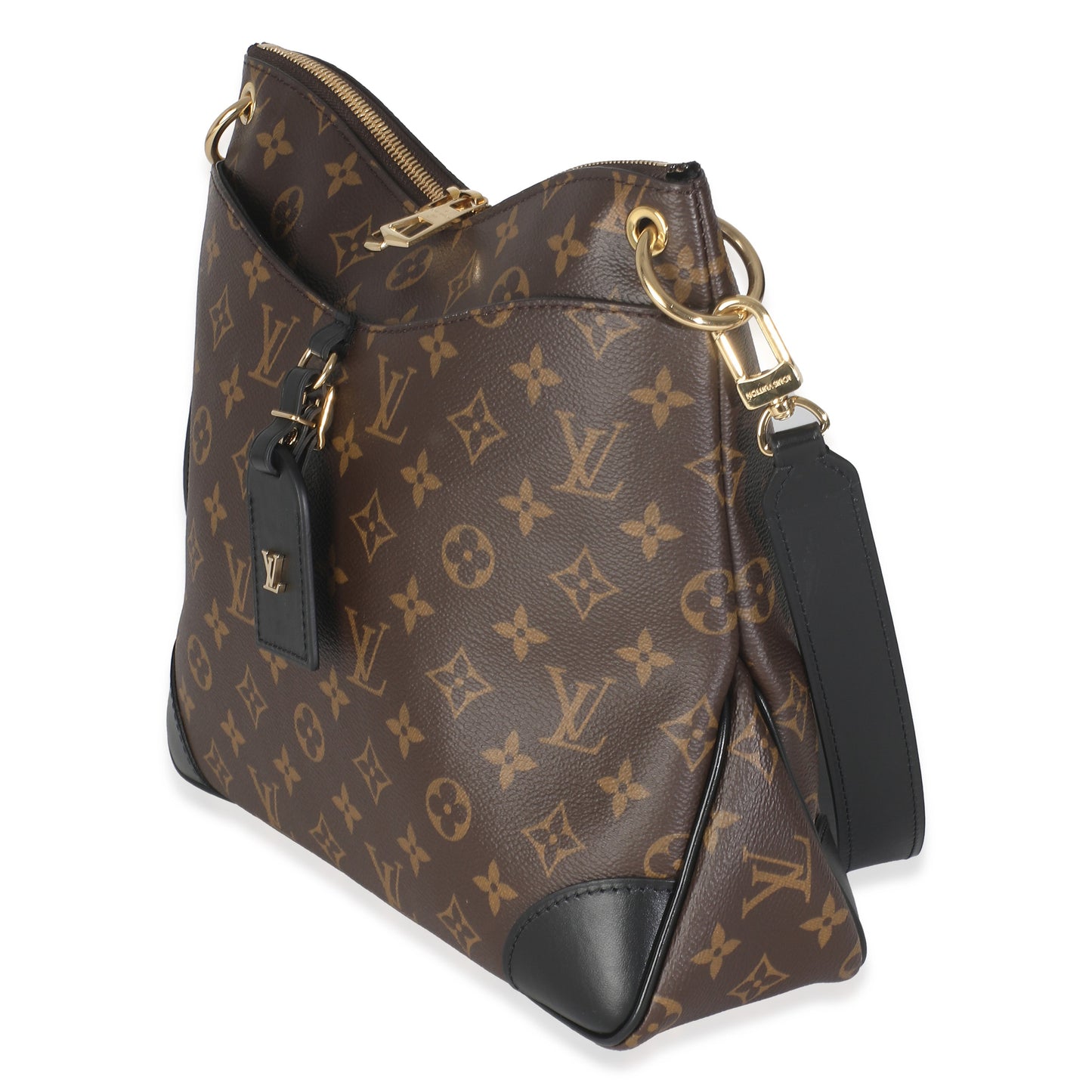 Louis Vuitton -Black Monogram Canvas Odeon MM