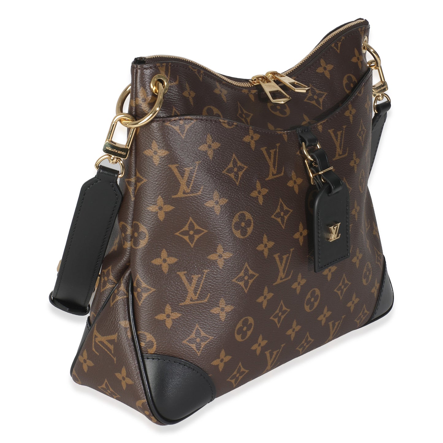 Louis Vuitton -Black Monogram Canvas Odeon MM