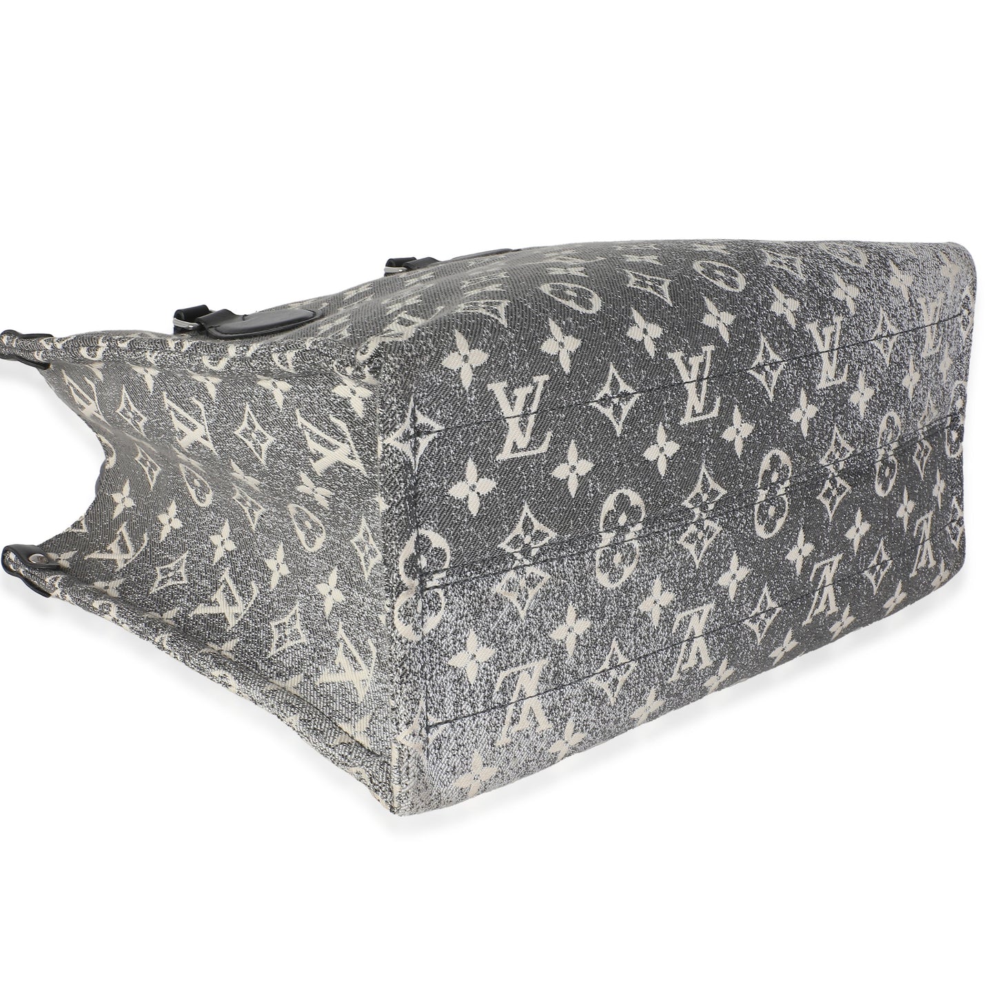 Louis Vuitton Black Monogram Denim Onthego MM