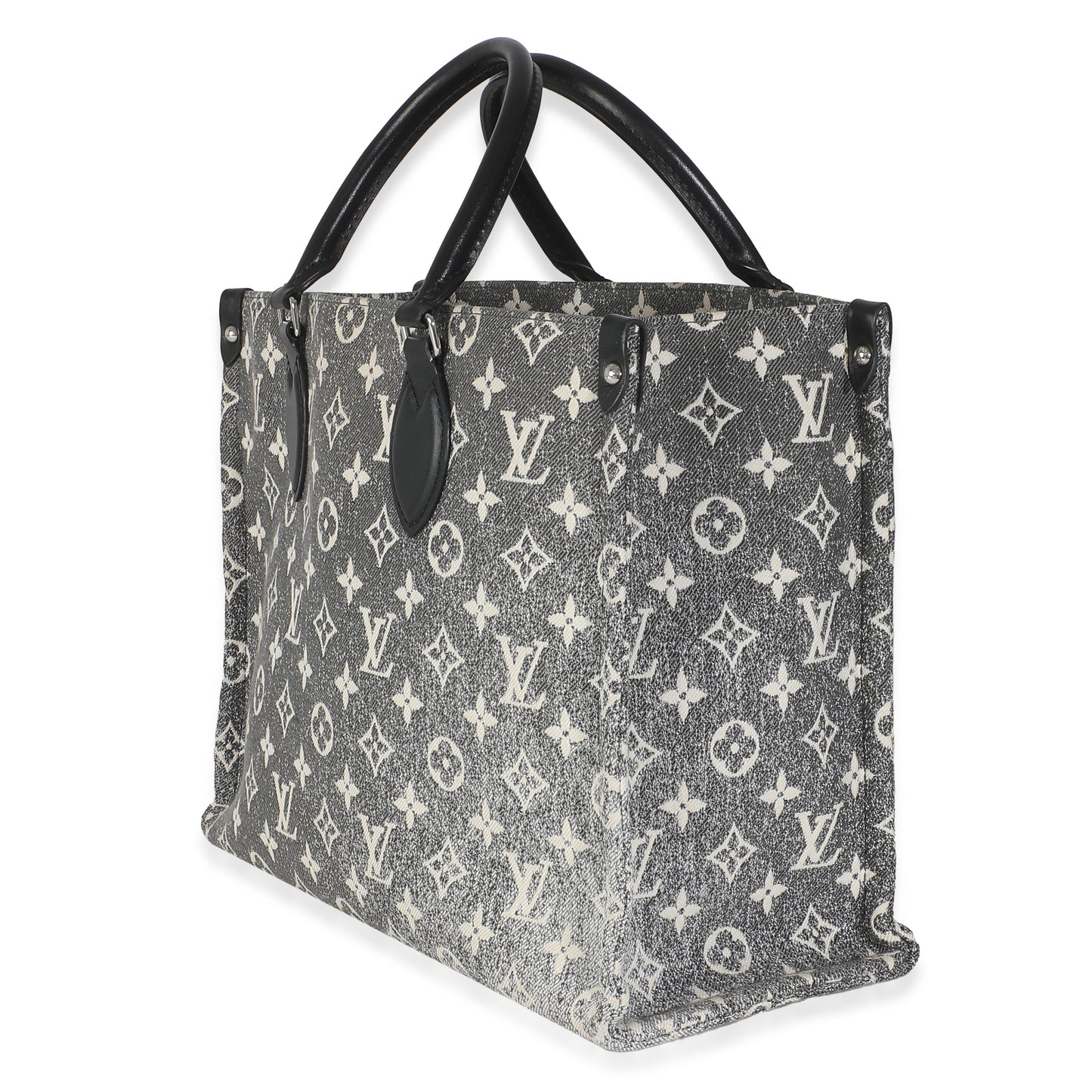 Louis Vuitton Black Monogram Denim Onthego MM