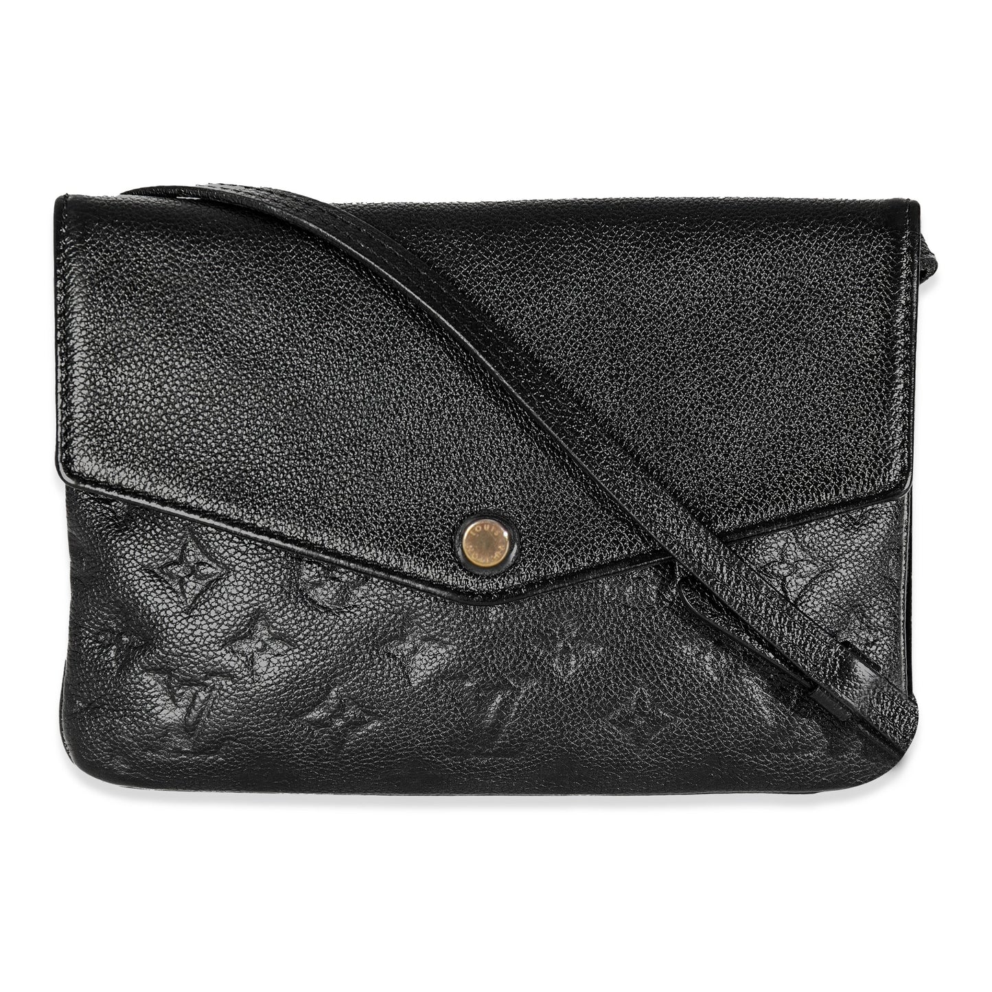 Louis Vuitton Black Monogram Empreinte Twice Bag