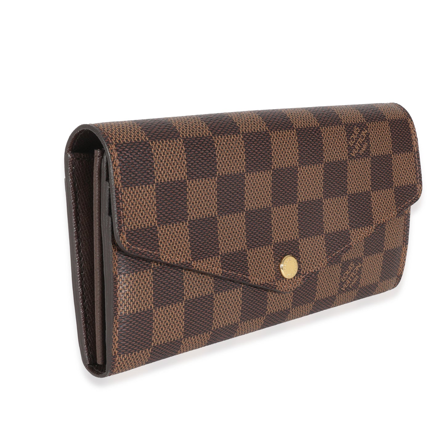 Louis Vuitton Damier Ebene Canvas Sarah Wallet