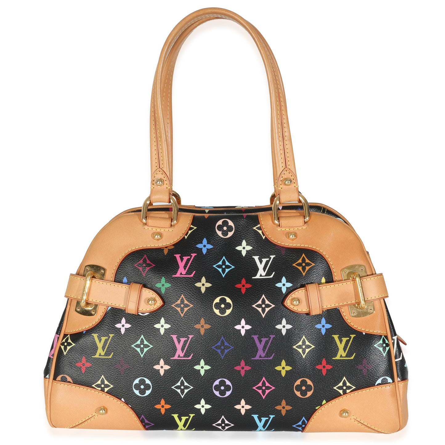 Louis Vuitton Black Monogram Multicolor Canvas Claudia