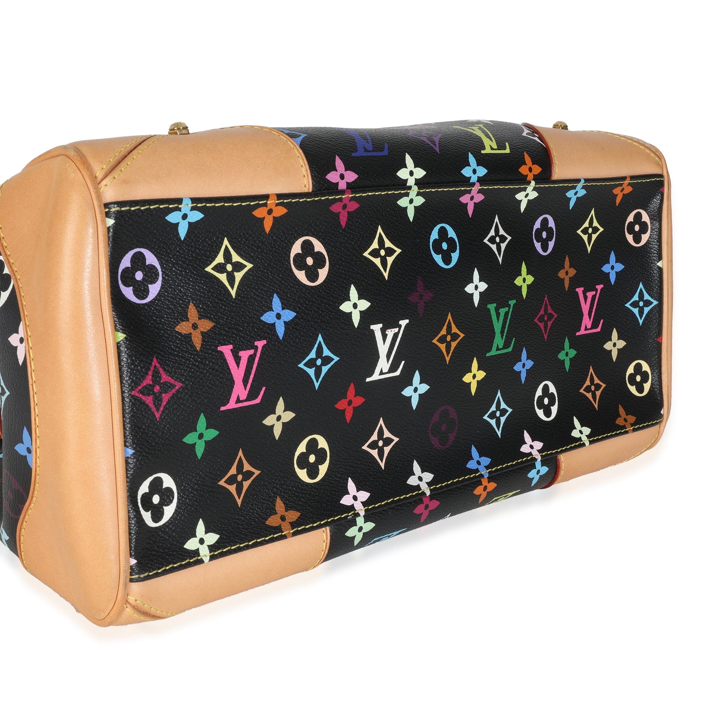 Louis Vuitton Black Monogram Multicolor Canvas Claudia