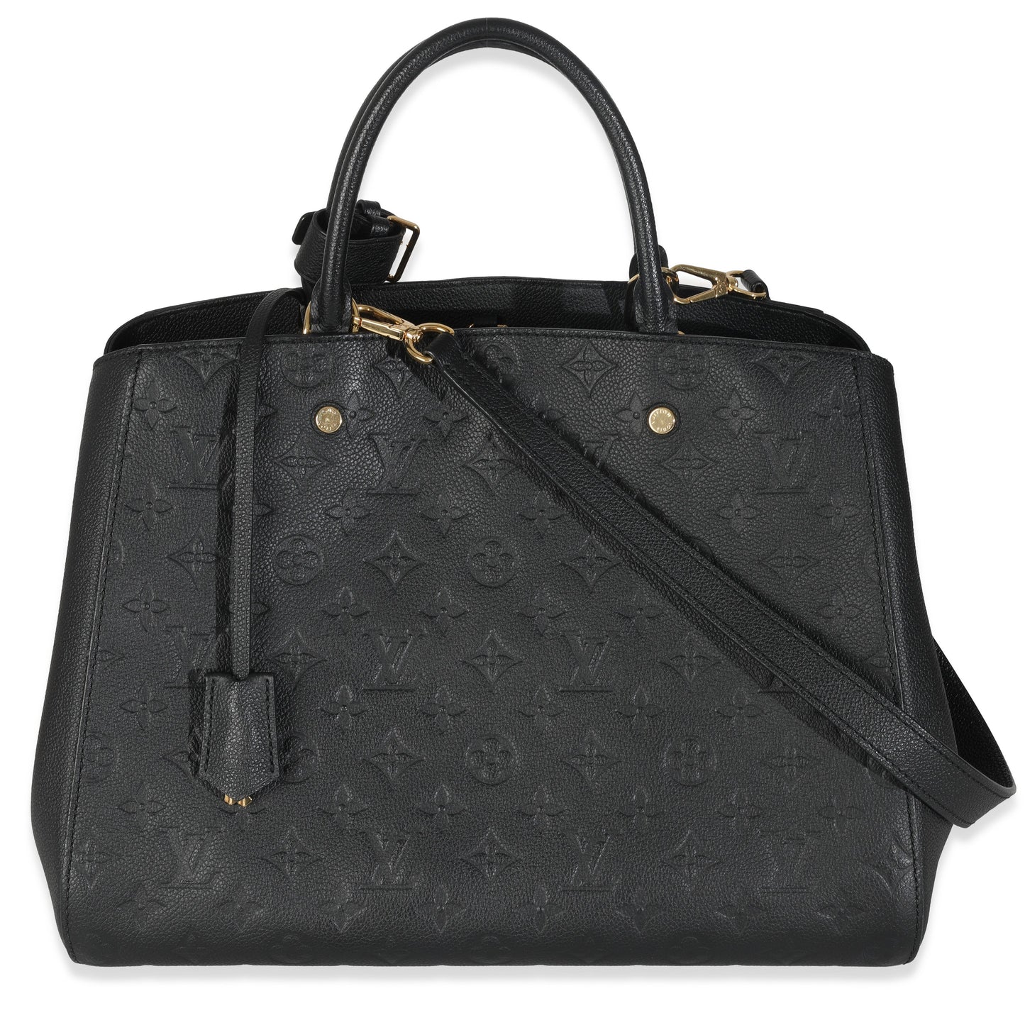Louis Vuitton Black Monogram Empreinte Montaigne GM