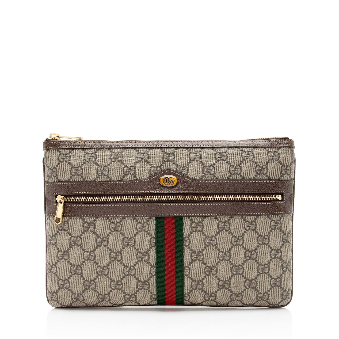 Luxury Gucci Trending 2025 GG Supreme Ophidia Zip Pouch
