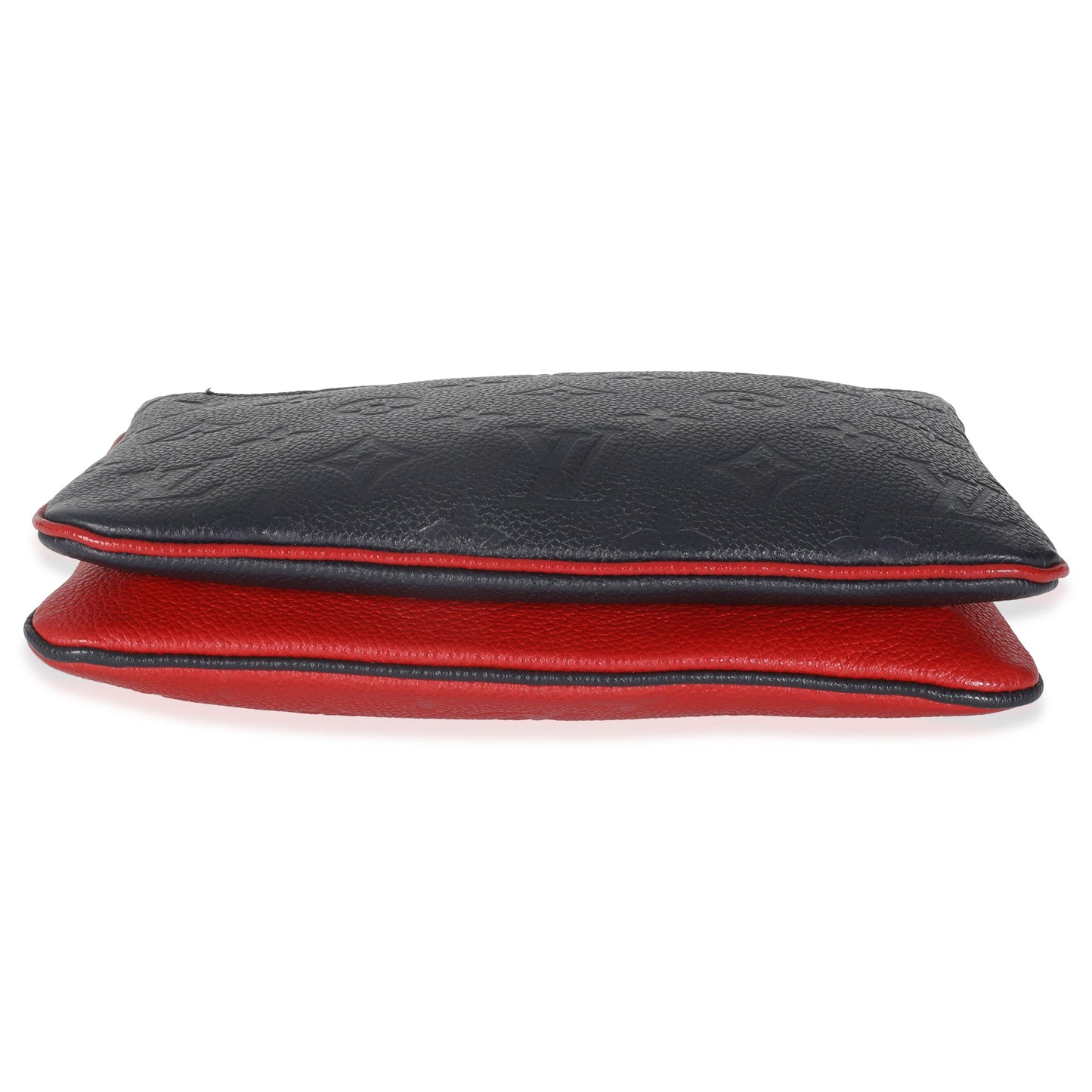 Louis Vuitton Marine Rouge Monogram Empreinte Double Zip Pochette