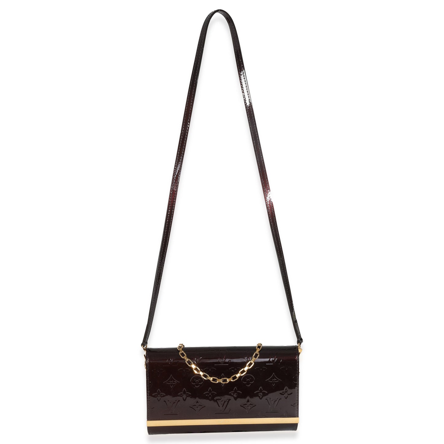 Louis Vuitton Amarante Monogram Vernis Ana Clutch