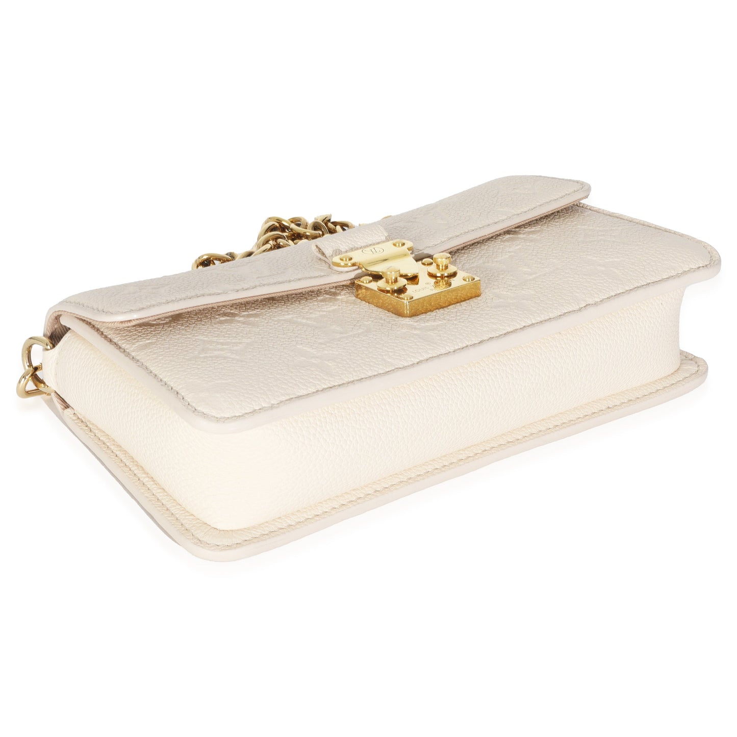 Louis Vuitton Monogram Empreinte Cream Wallet On Chain Metis