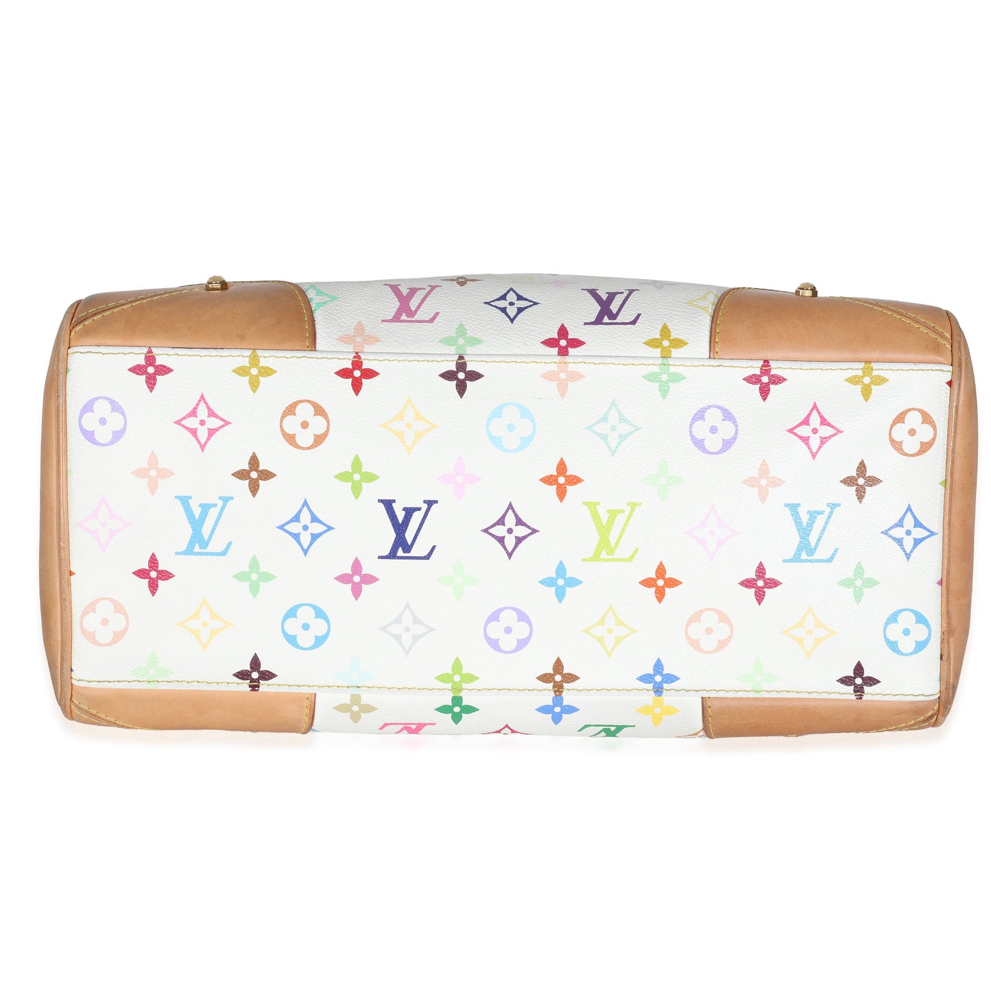 Louis Vuitton White Monogram Multicolor Canvas Claudia